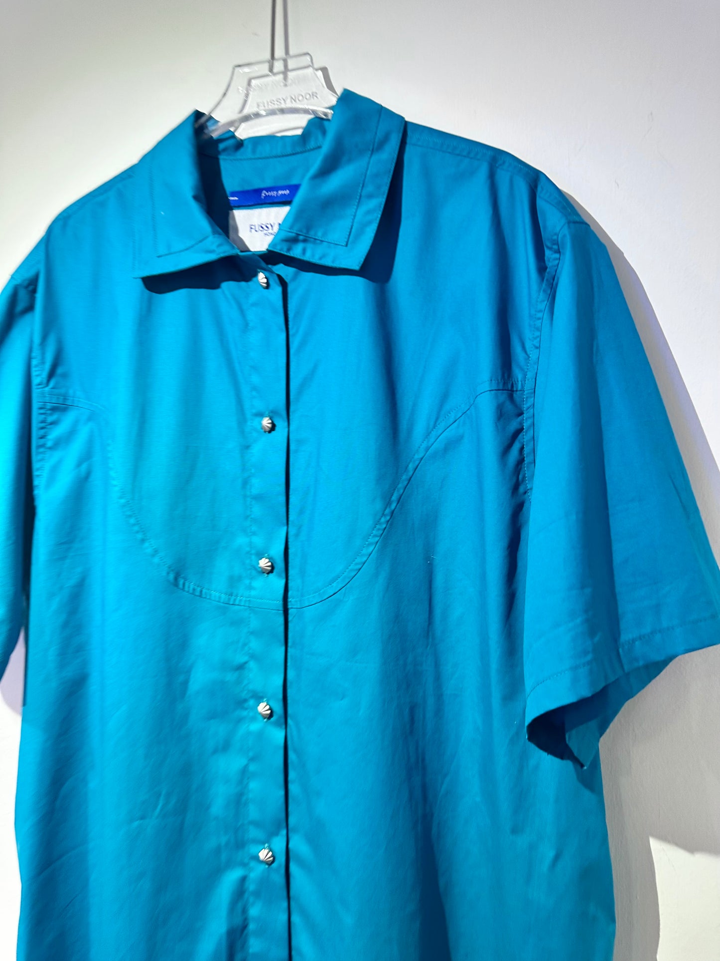 • FUSSY MADE • SOLID COLOUR COTTON SHIRT