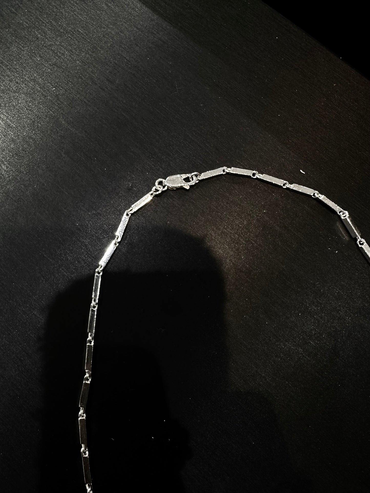 HANDMADE 925 CUBOID CHAIN NECKLACE