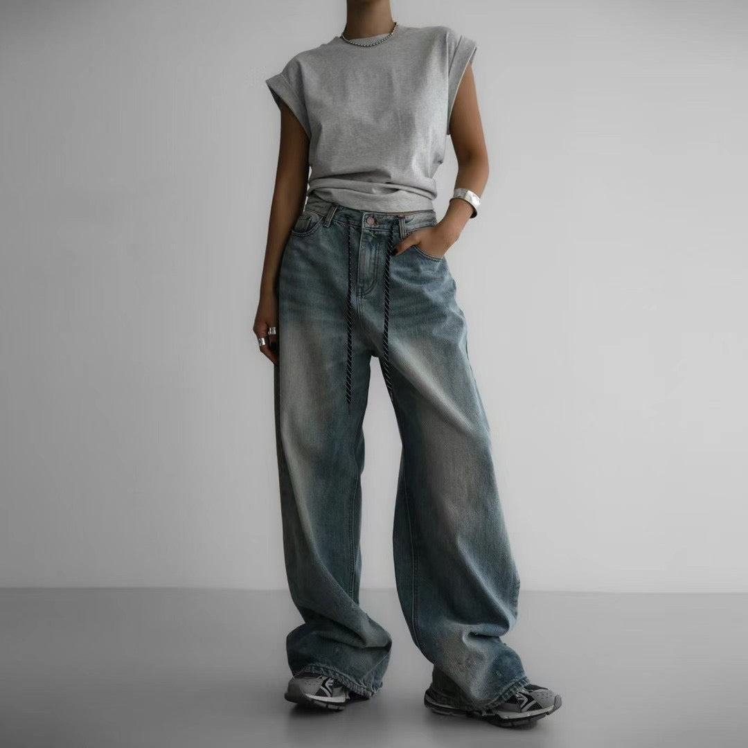ROLL SLEEVES VEST
