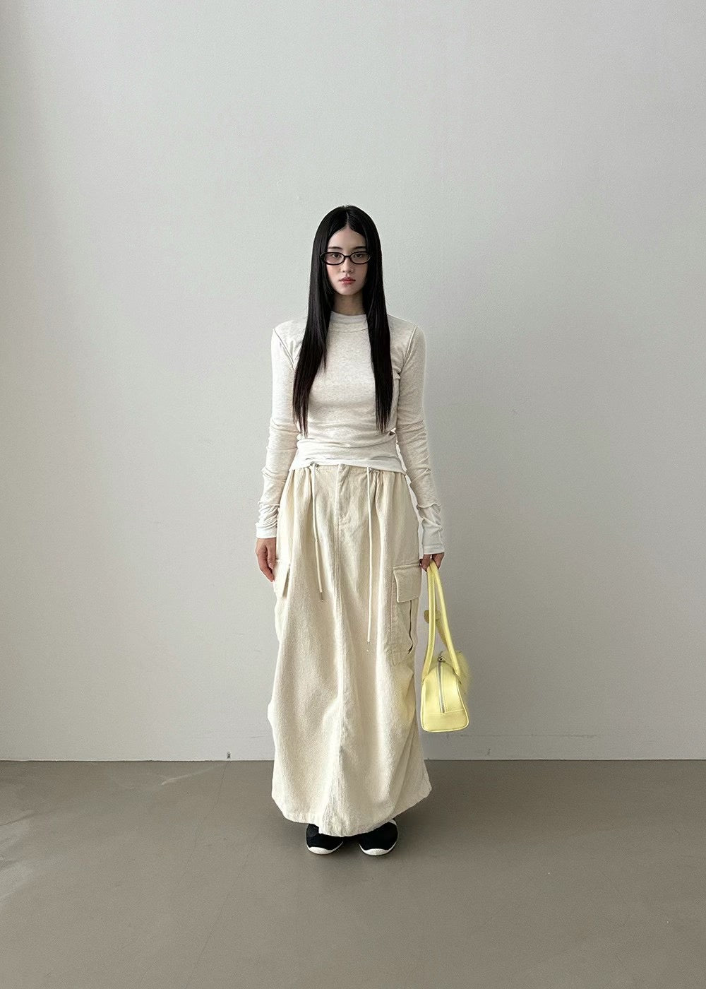 CORDUROY WASHING SKIRT