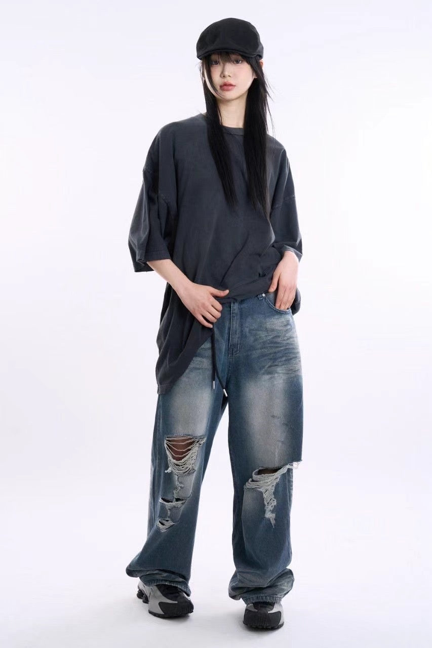 WASHED COLOUR GOOD CUT TEE