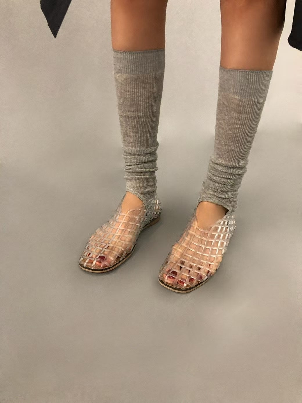 CHECKED SANDALS