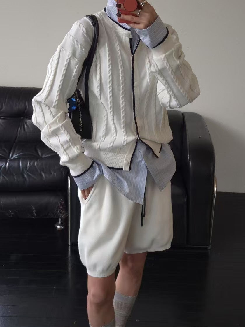 PUFFY KNIT SHORTS