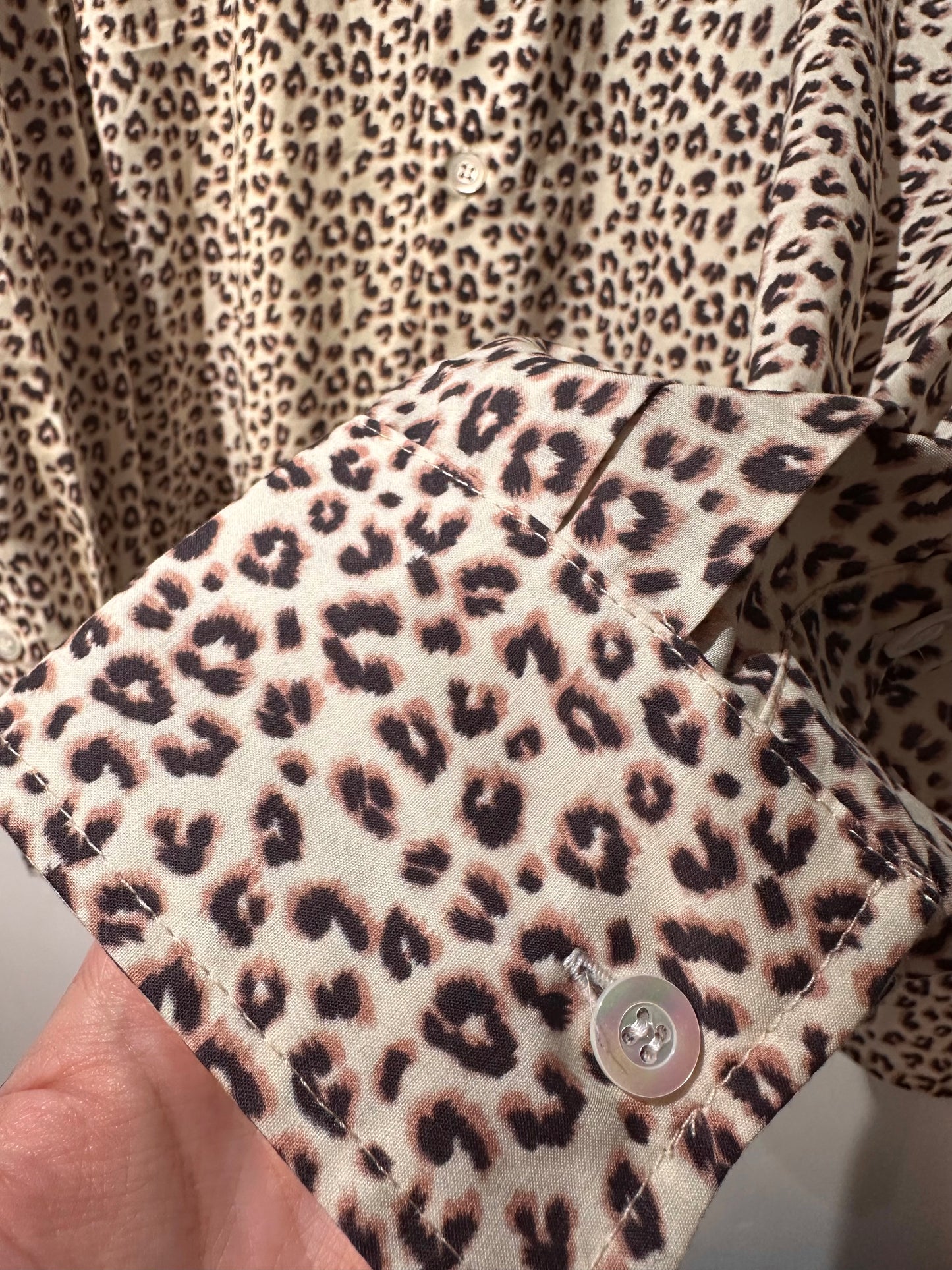 • FUSSY MADE • BLONDE LEOPARD SHIRT