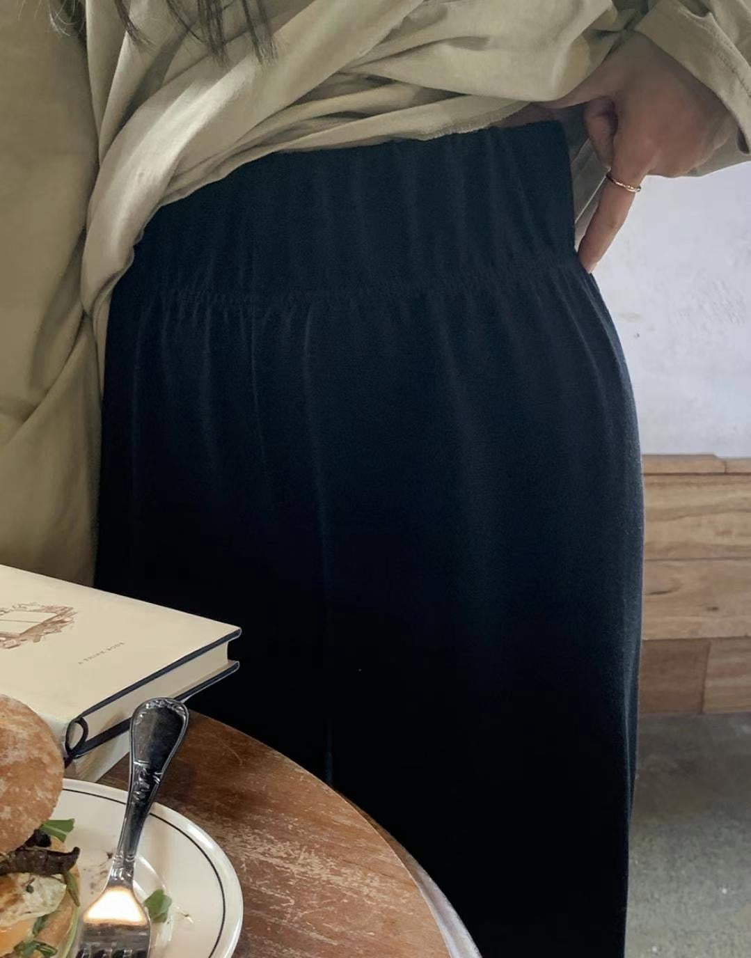 THICK BAND COTTON PANTS