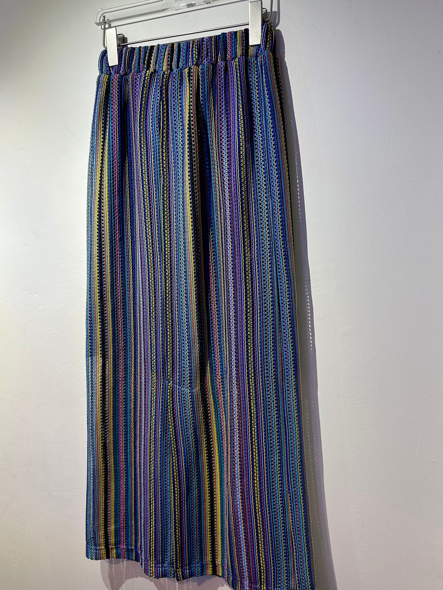 • FUSSY MADE • MULTI COLOUR STRIPE KNIT SKIRT