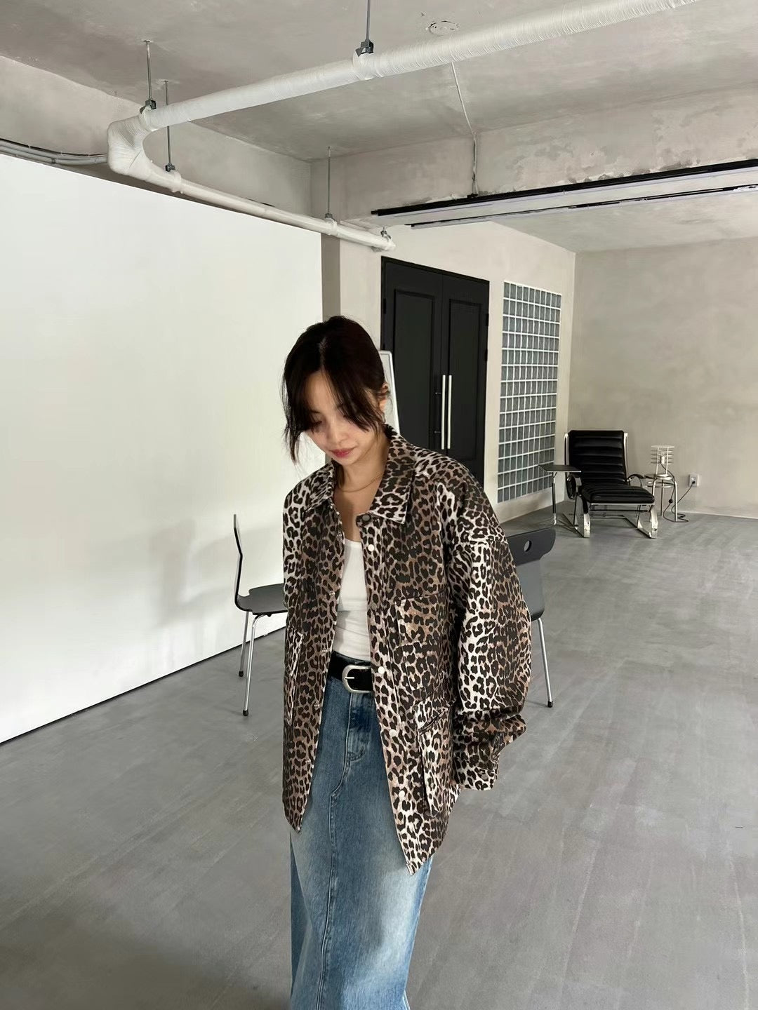 SPECIAL PATTERNED POCKET JACKET ( LEOPARD / CAMOUFLAGE )