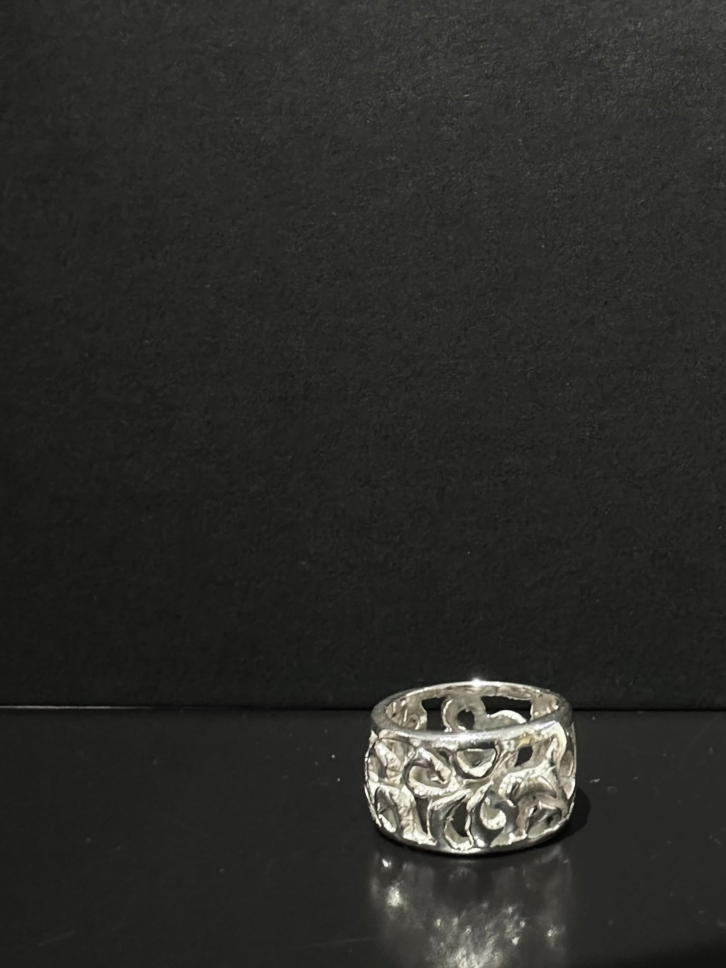 925 HANDMADE CARVE PATTERN RING
