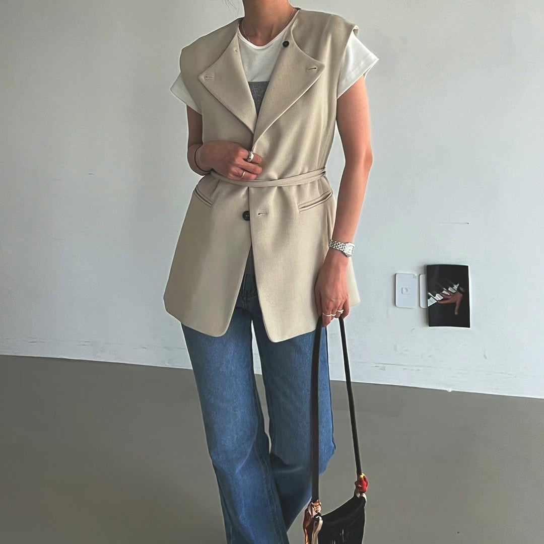 !!!LAST ORDER - SPECIAL OFFER until Sunday!!! MULTI STYLE BELTED BLAZER VEST