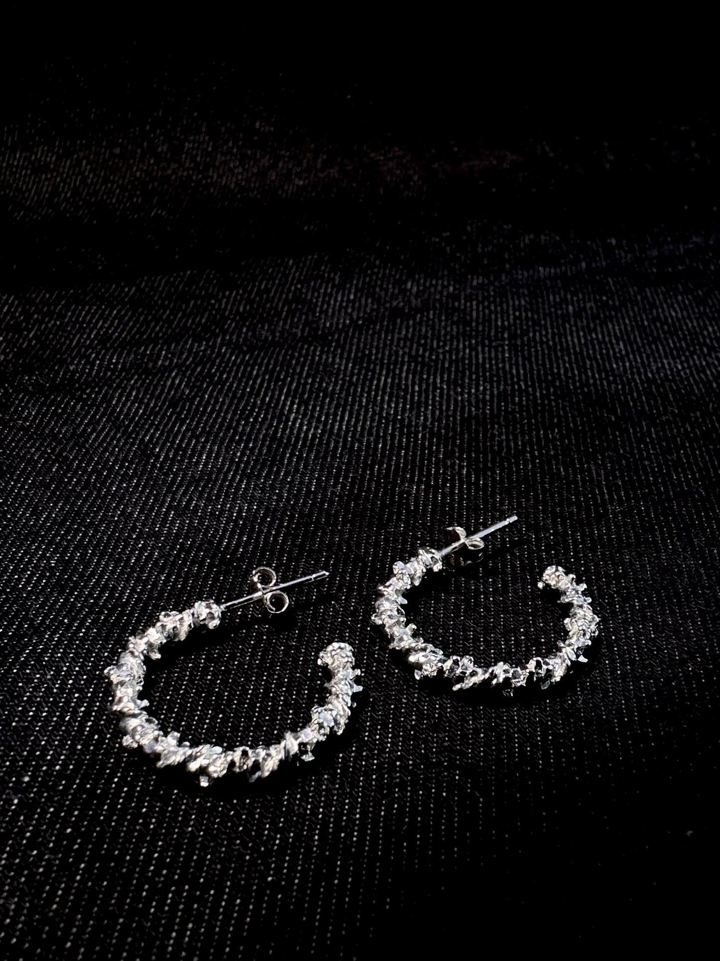 925 CHURROS LOOP EARRINGS