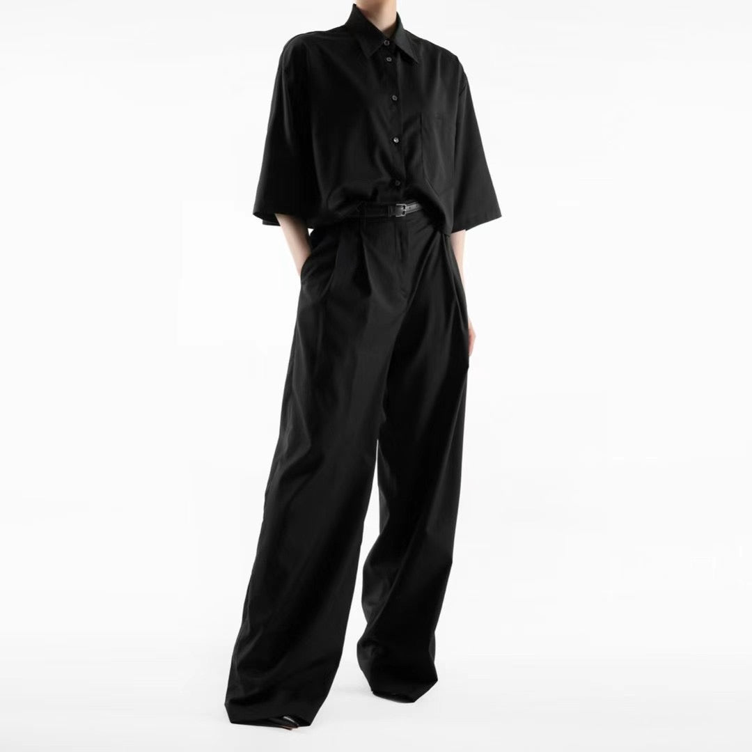 SUMMER PLEATED TROUSERS