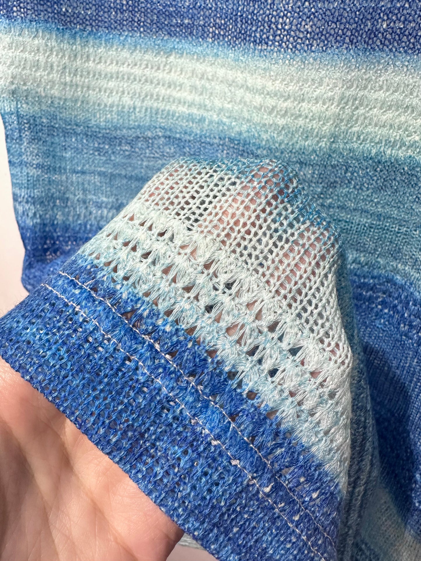 • FUSSY MADE • SHADING BLUE KNIT SKIRT