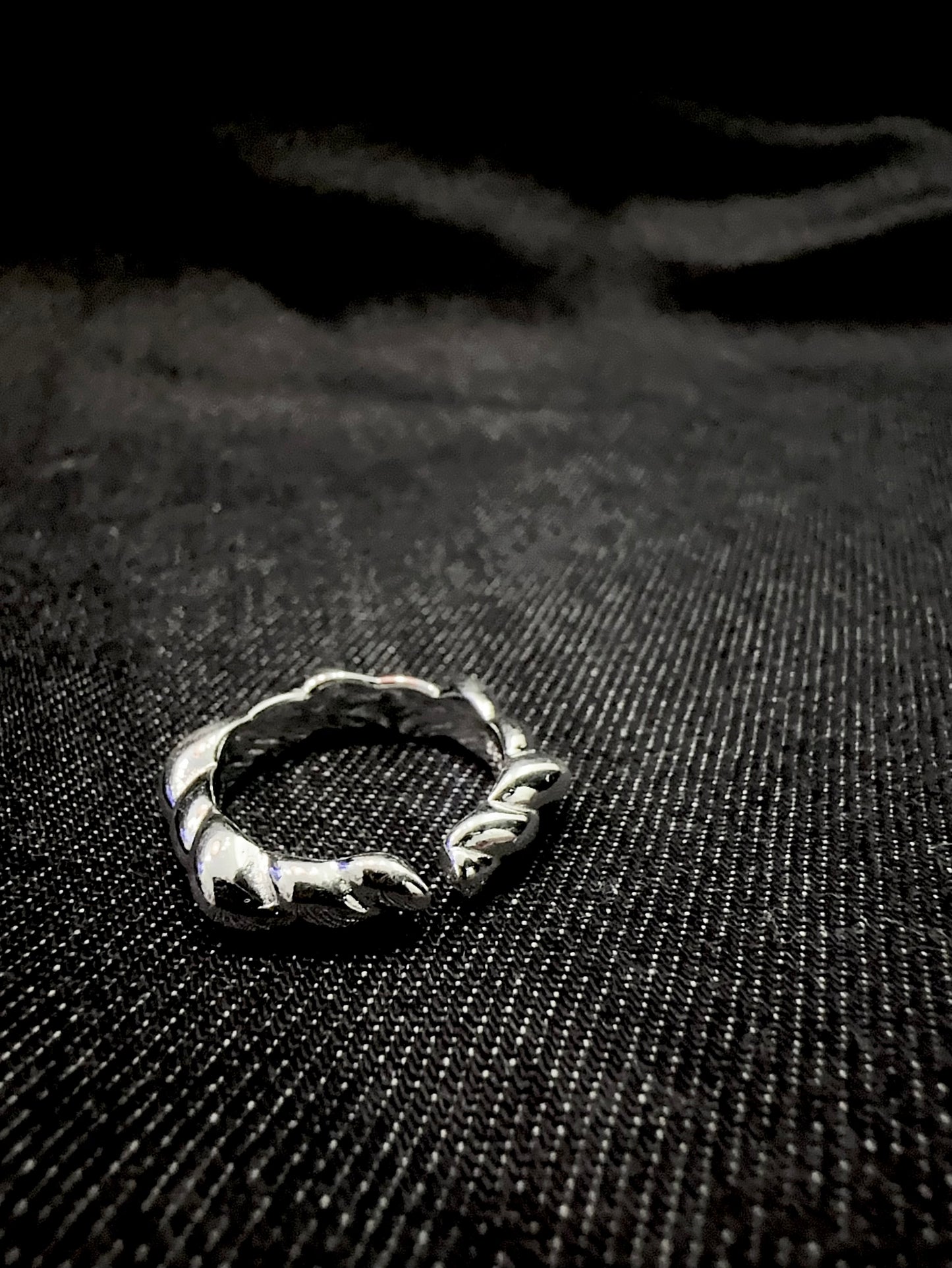925 HEXAGON TWIST RING