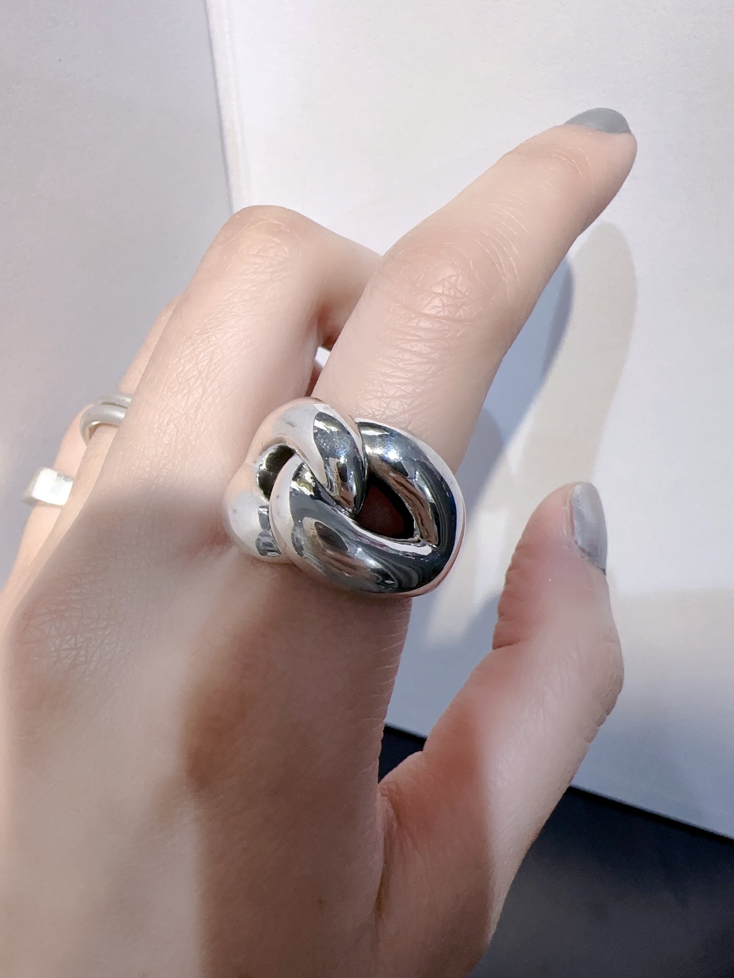 925 CROSS KNOT RING