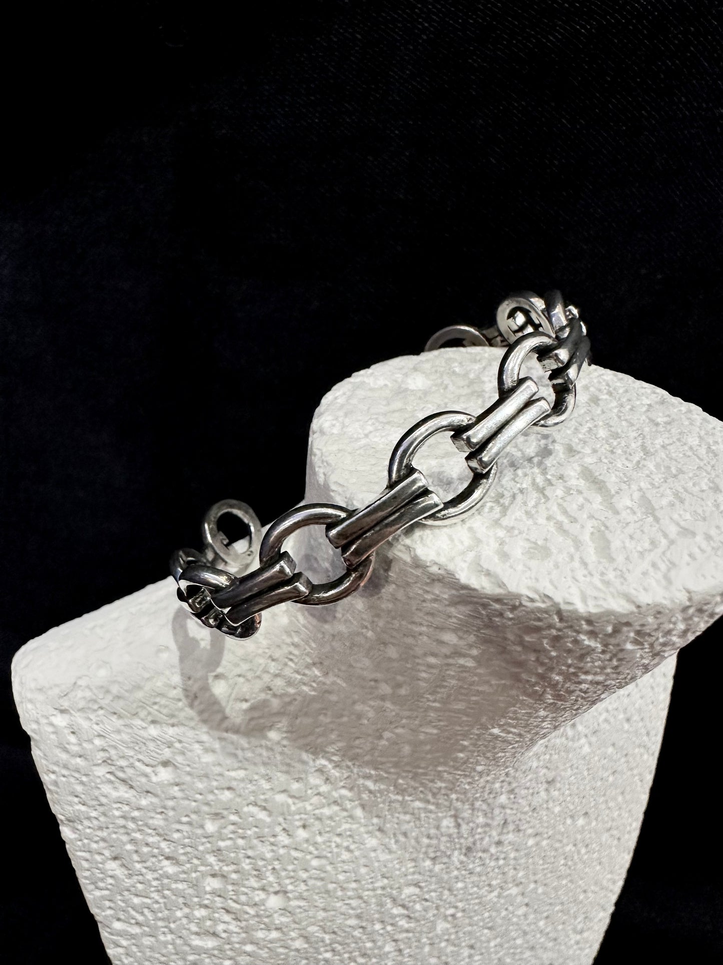 925 OVAL LINK CUFF BANGLE