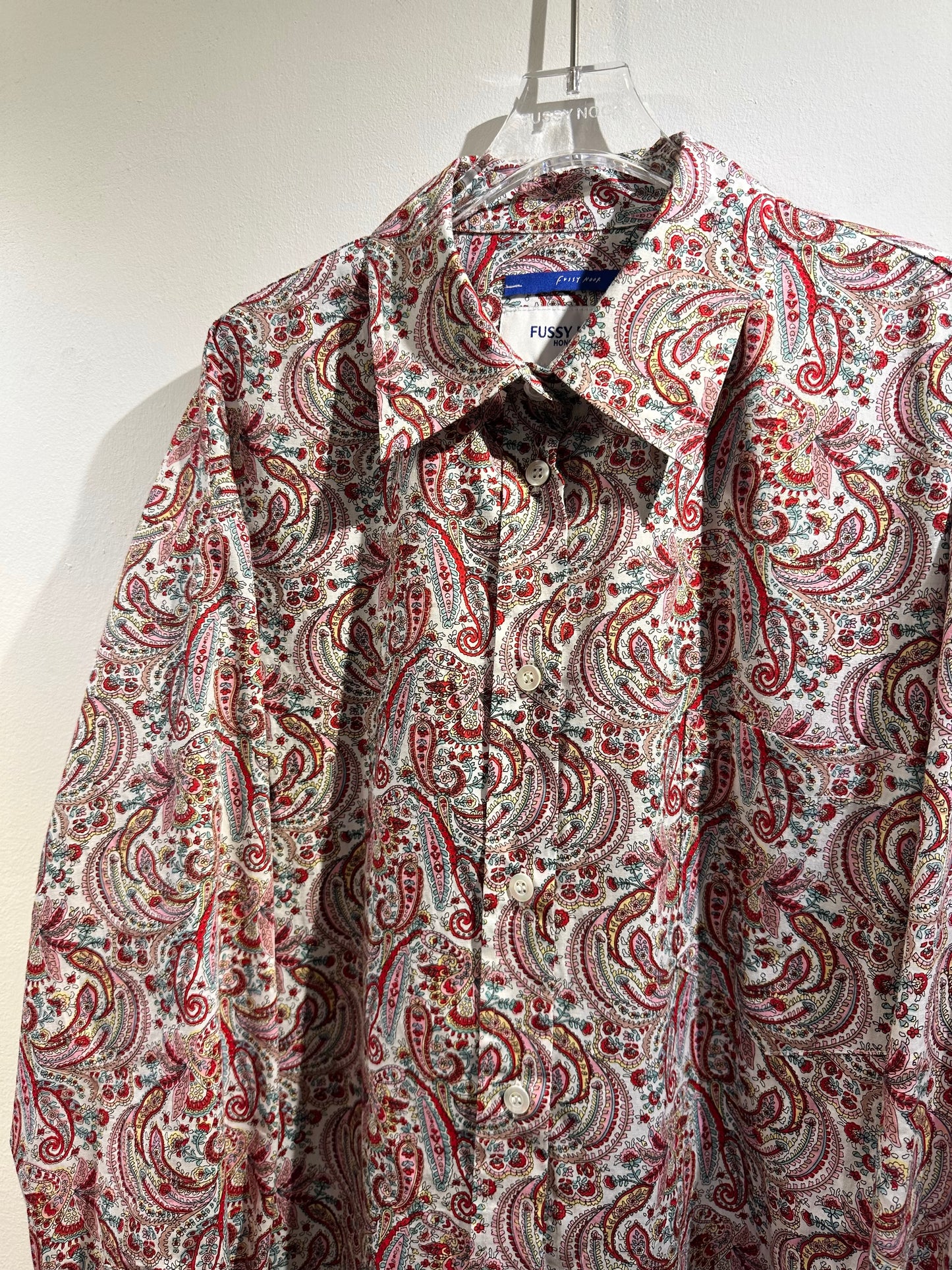 • FUSSY MADE • RED PAISLEY SHIRT