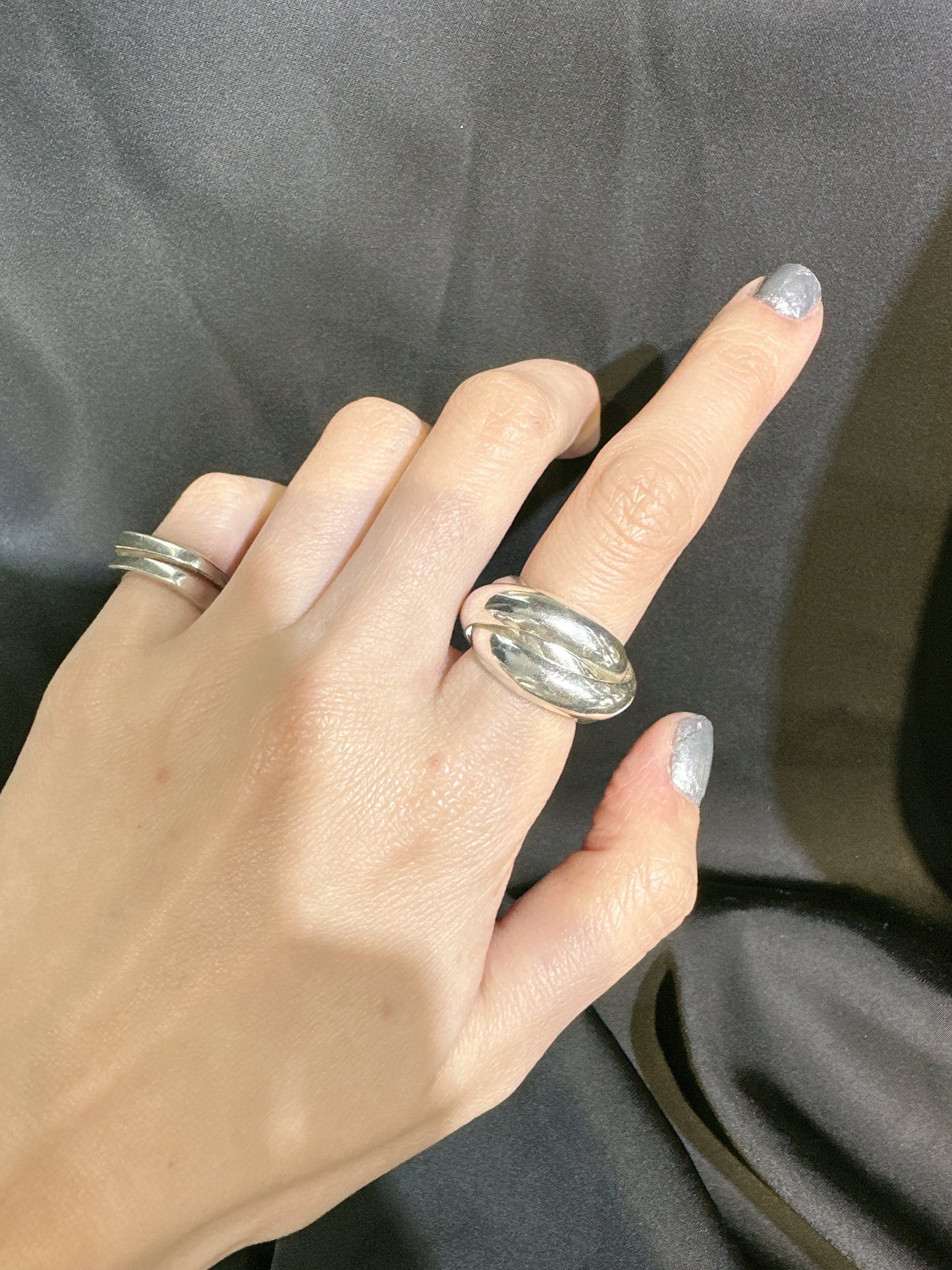 HANDMADE 925 THICK TRIPLE LOOP RING