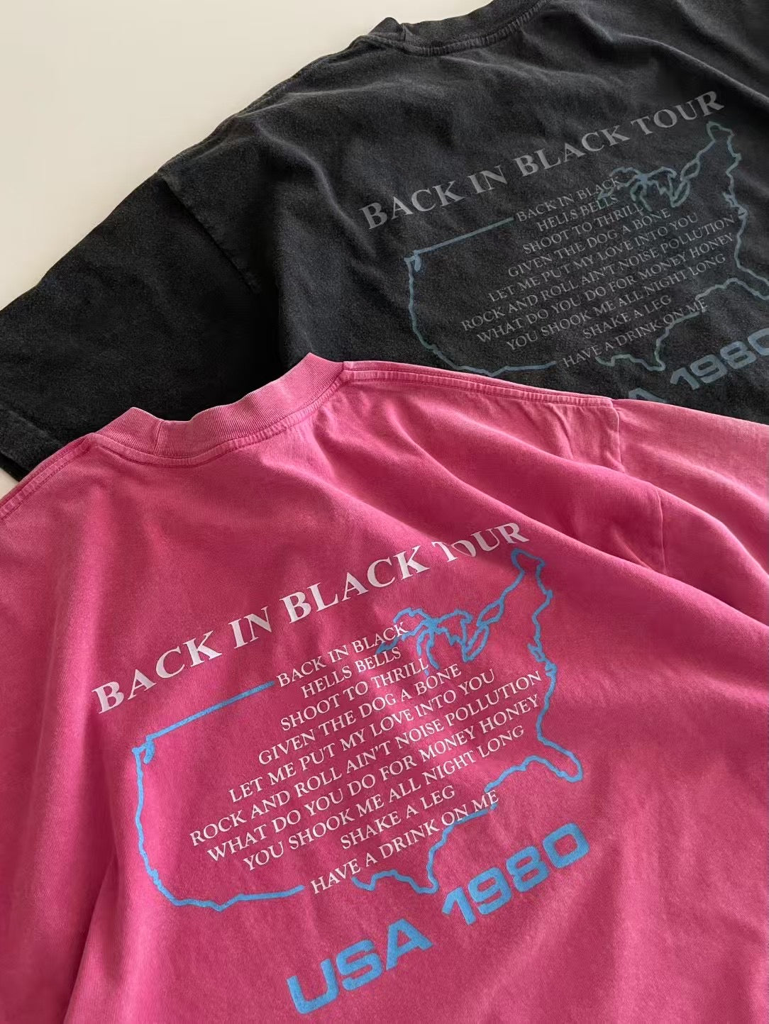 AC/DC MAP TEE - 2 COLOURS