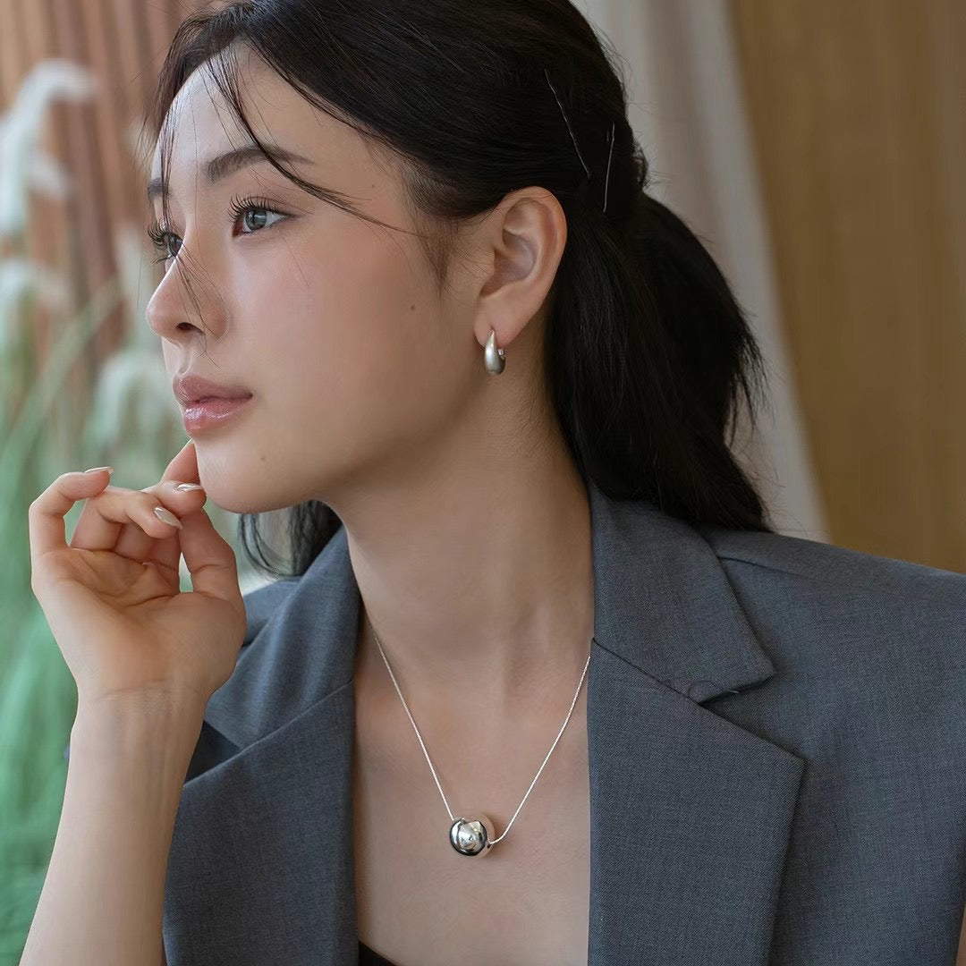 925 CASHEW LOCK EARRINGS