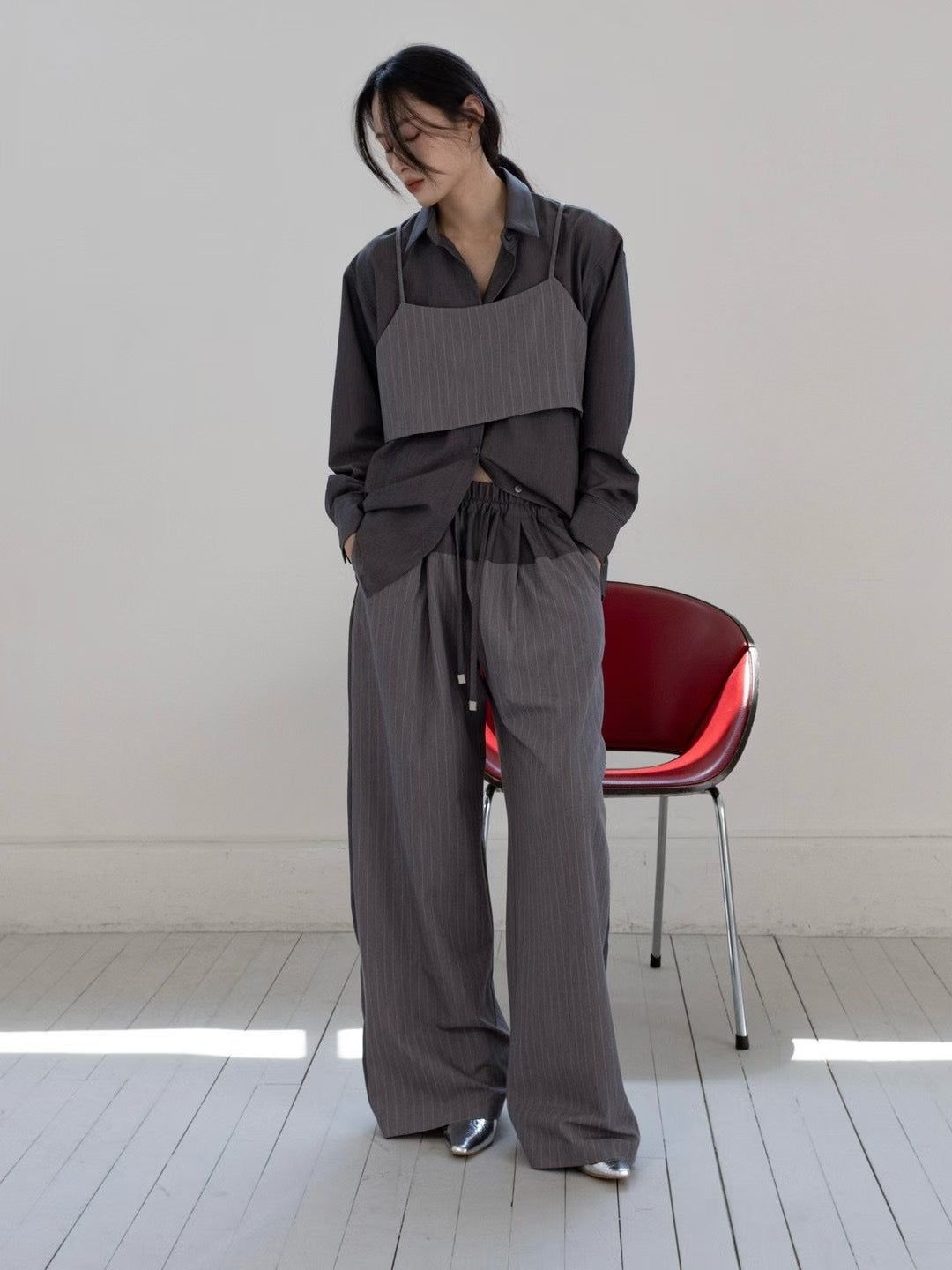 ELEGANT LOUNGE PINSTRIPES PANTS