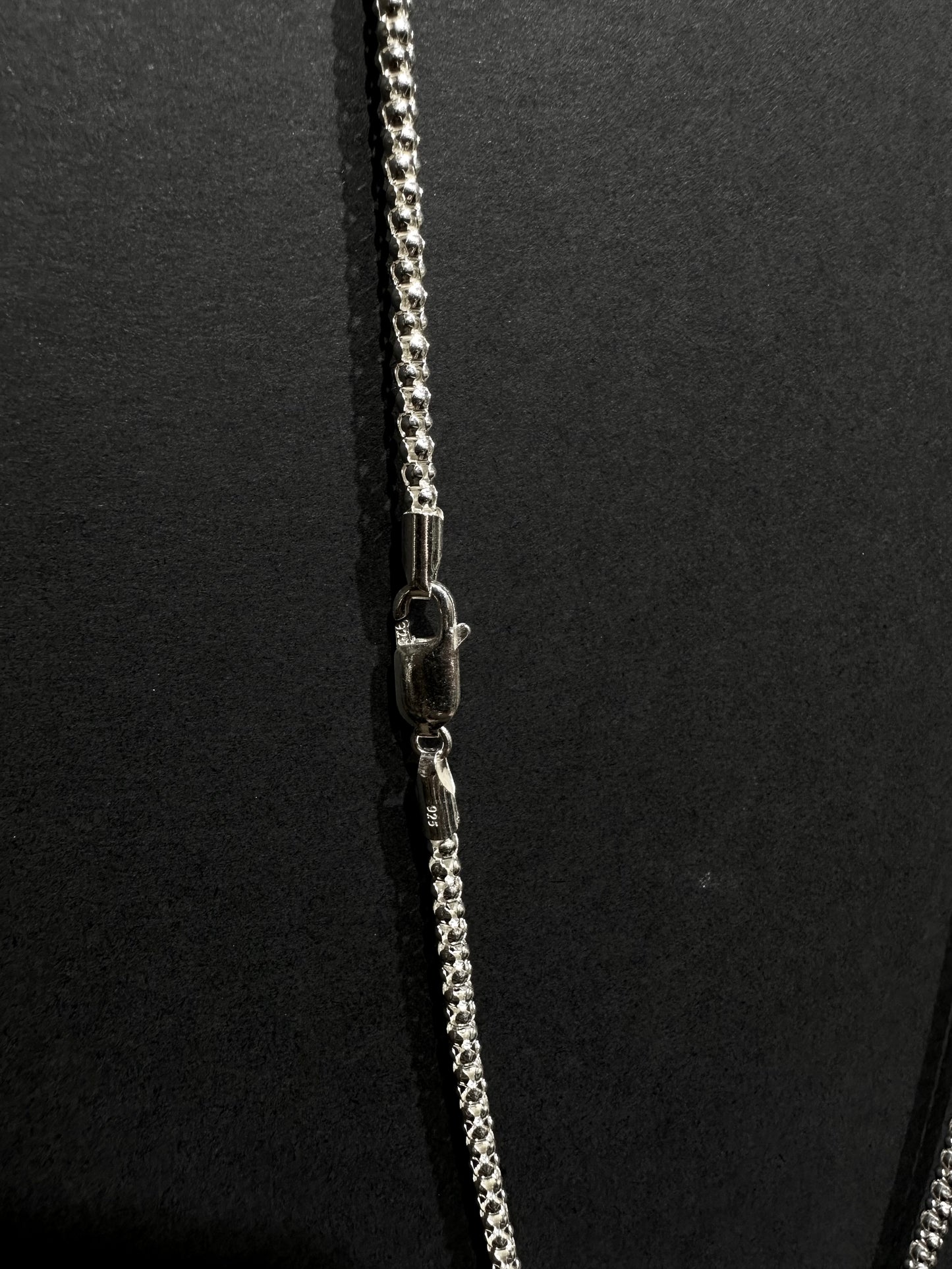HANDMADE 925 BRILLIANT CUT ROUND NECKLACE