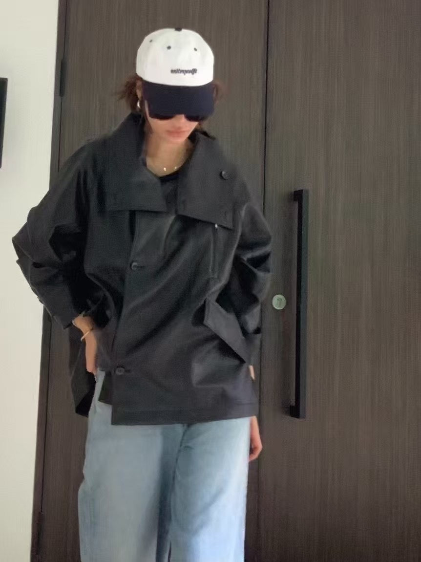 PU TRENCH COAT
