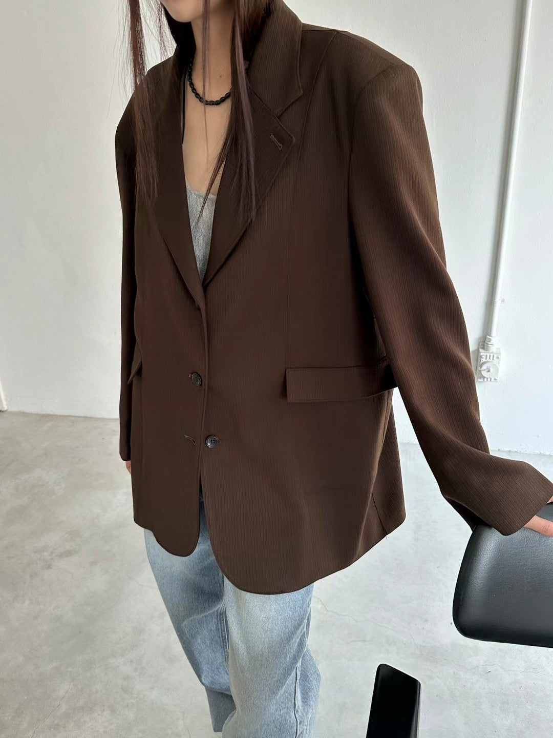 STRAIGHT GRAIN BLAZER