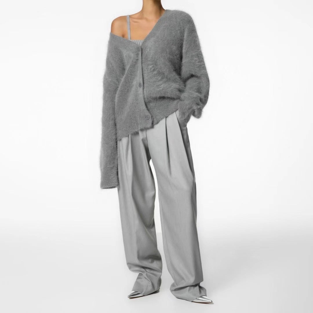 DOUBLE SEAM PLEATED TROUSERS