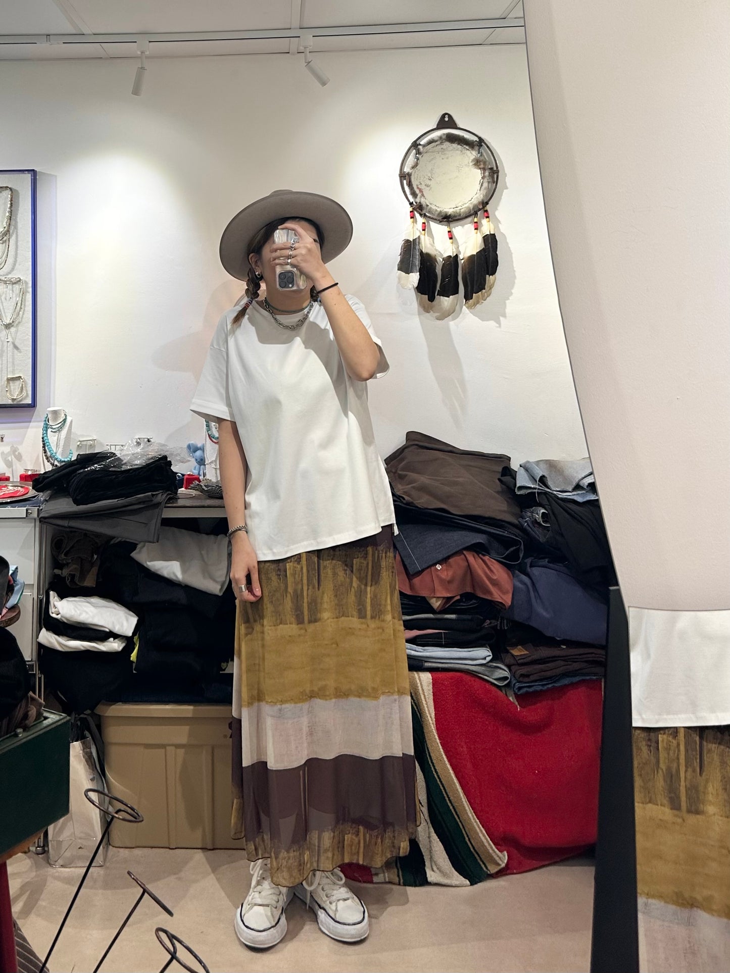 SUNSET SYMPHONY MESH SKIRT