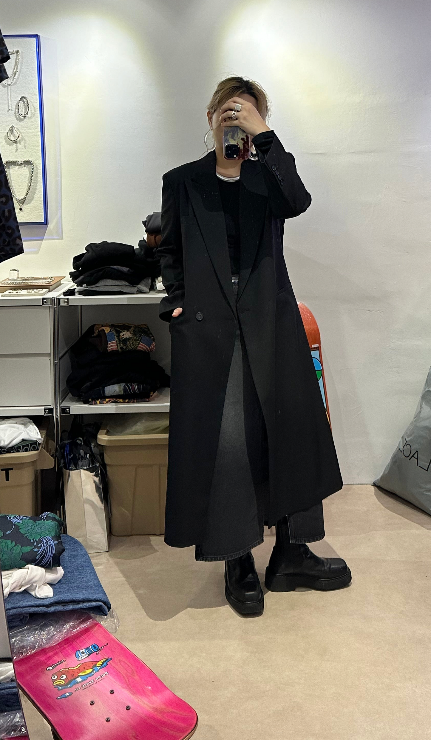 *0* FINE CUT LONG BLAZER - ONLY BLACK