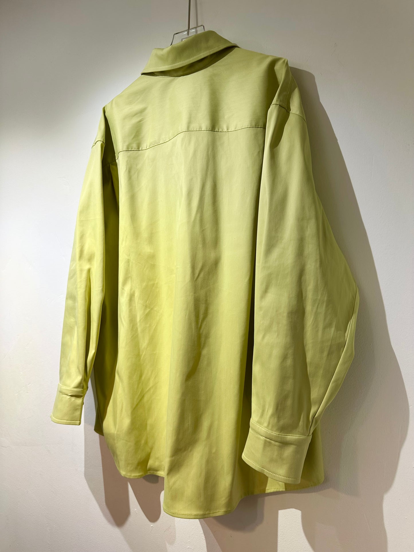 • FUSSY MADE • LIME TEXTURED SHIRT
