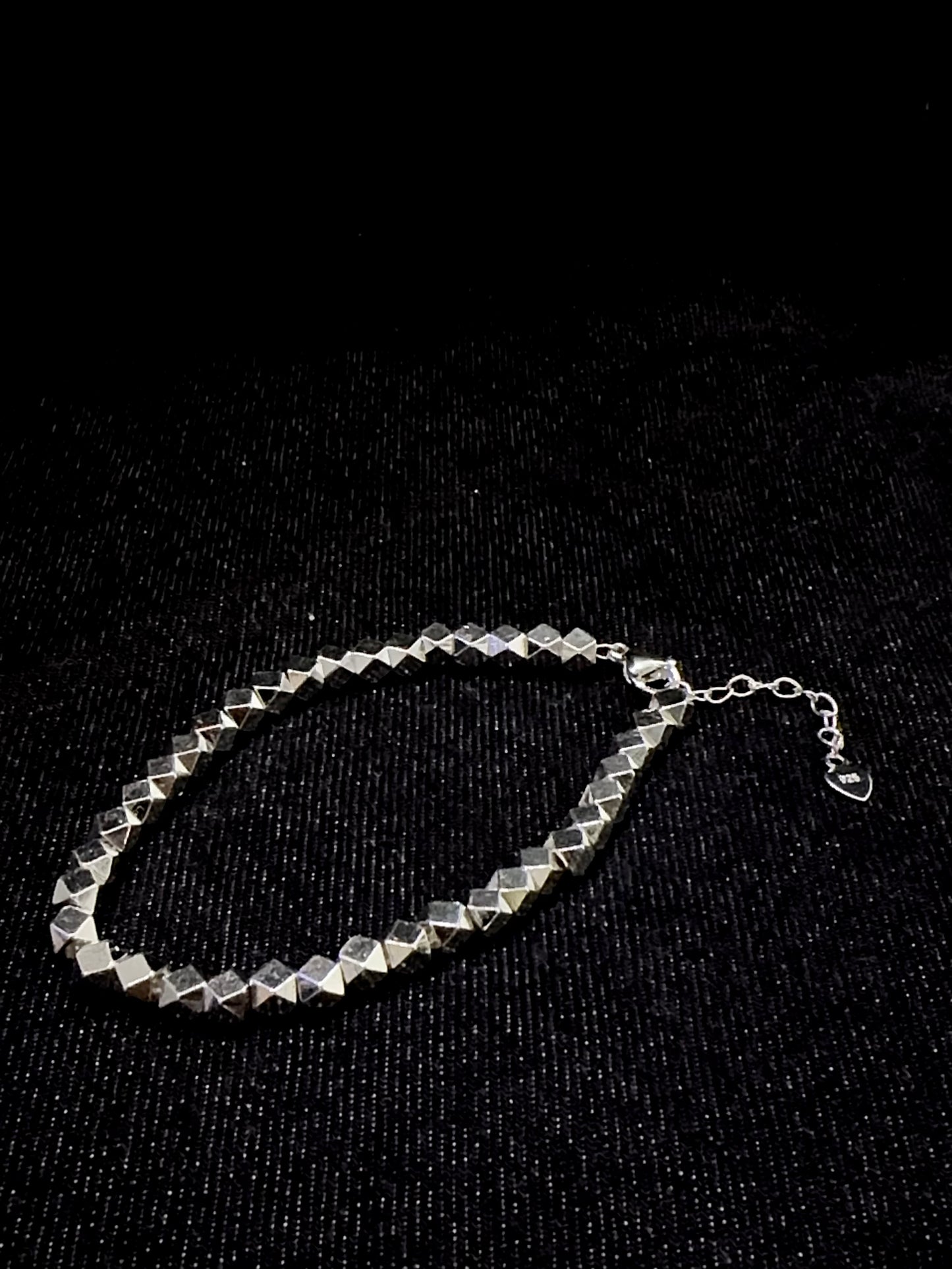 925 ICOSAHEDRON STONE BRACELET