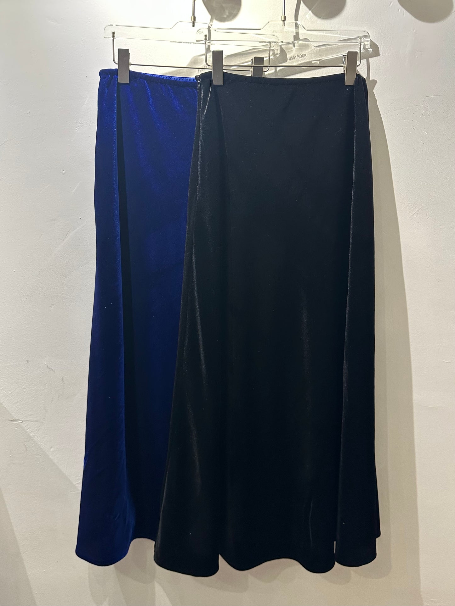 • FUSSY MADE • CLASSIC A-LINE VELVET SKIRT