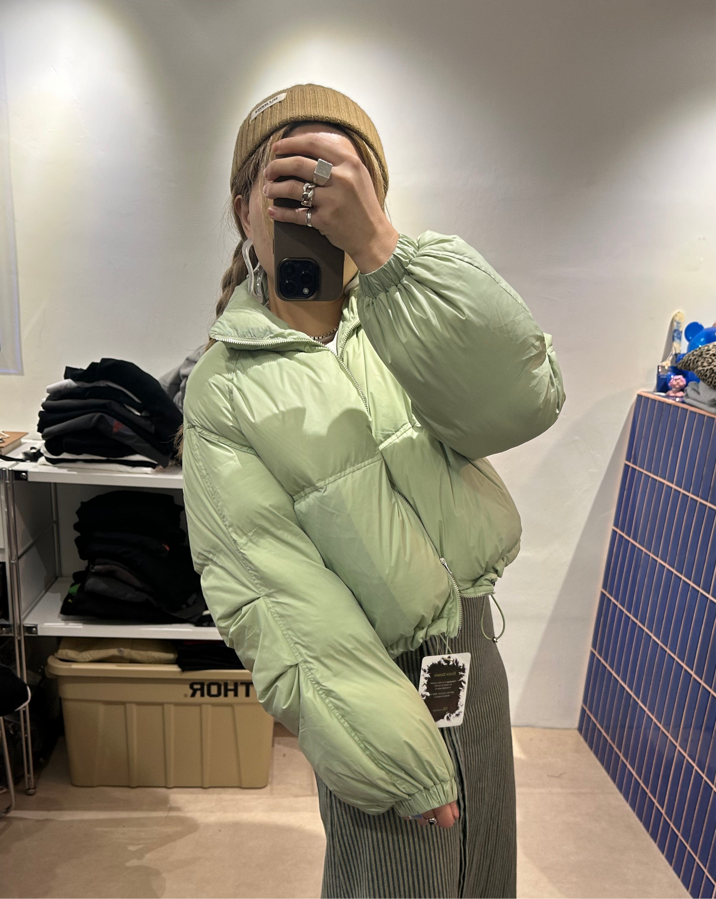 !!!l LAST ORDER - SPECIAL OFFER until Sunday!!! CROP DUCKDOWN JACKET