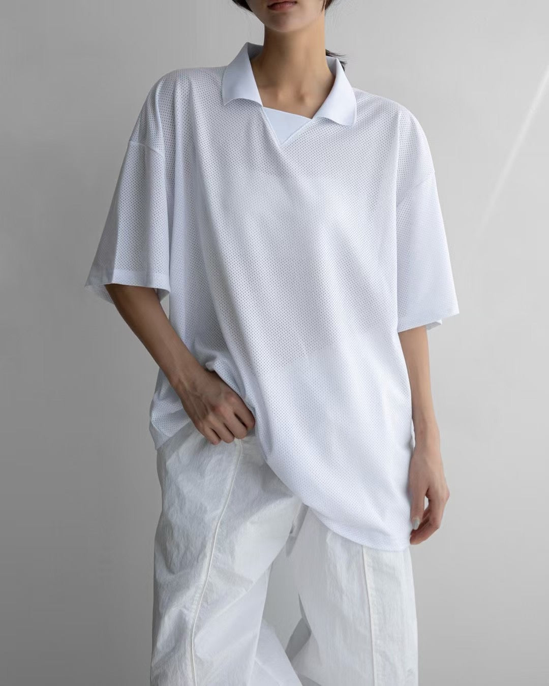 OVERSIZED FOOTBALL JERSEY TOP
