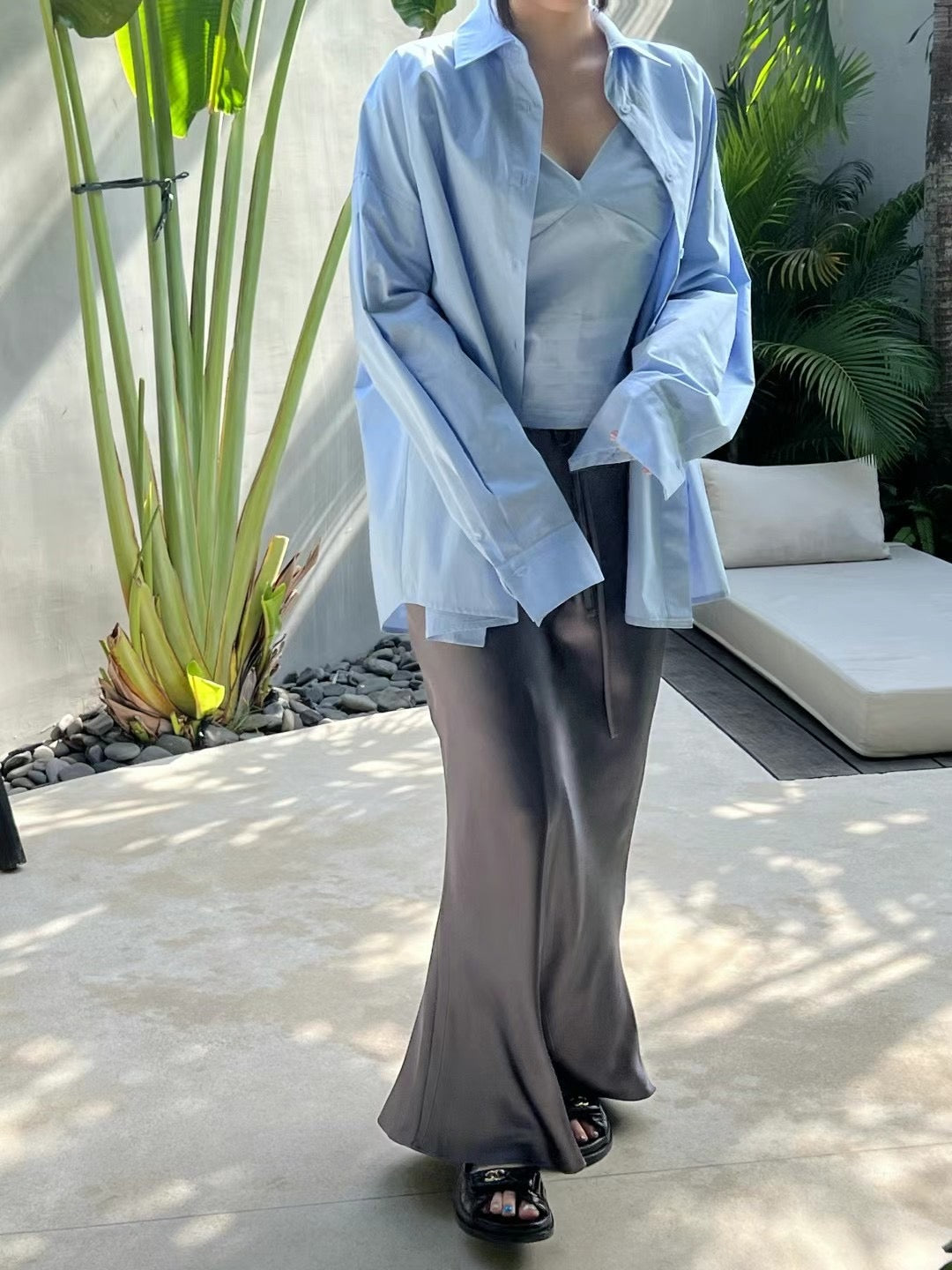 6 COLOURS SATIN SKIRT