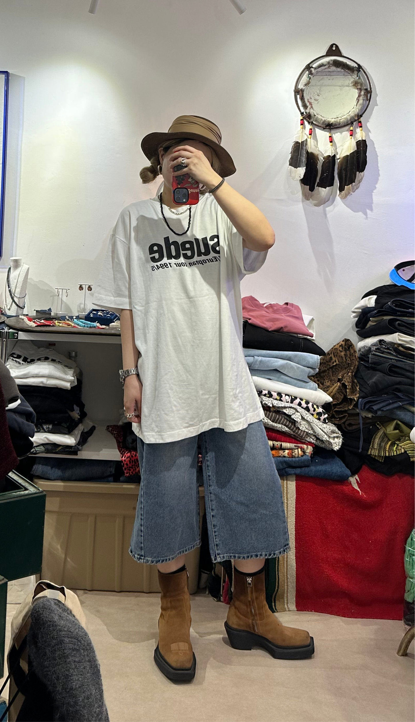 SUEDE TEE - 3 COLOURS