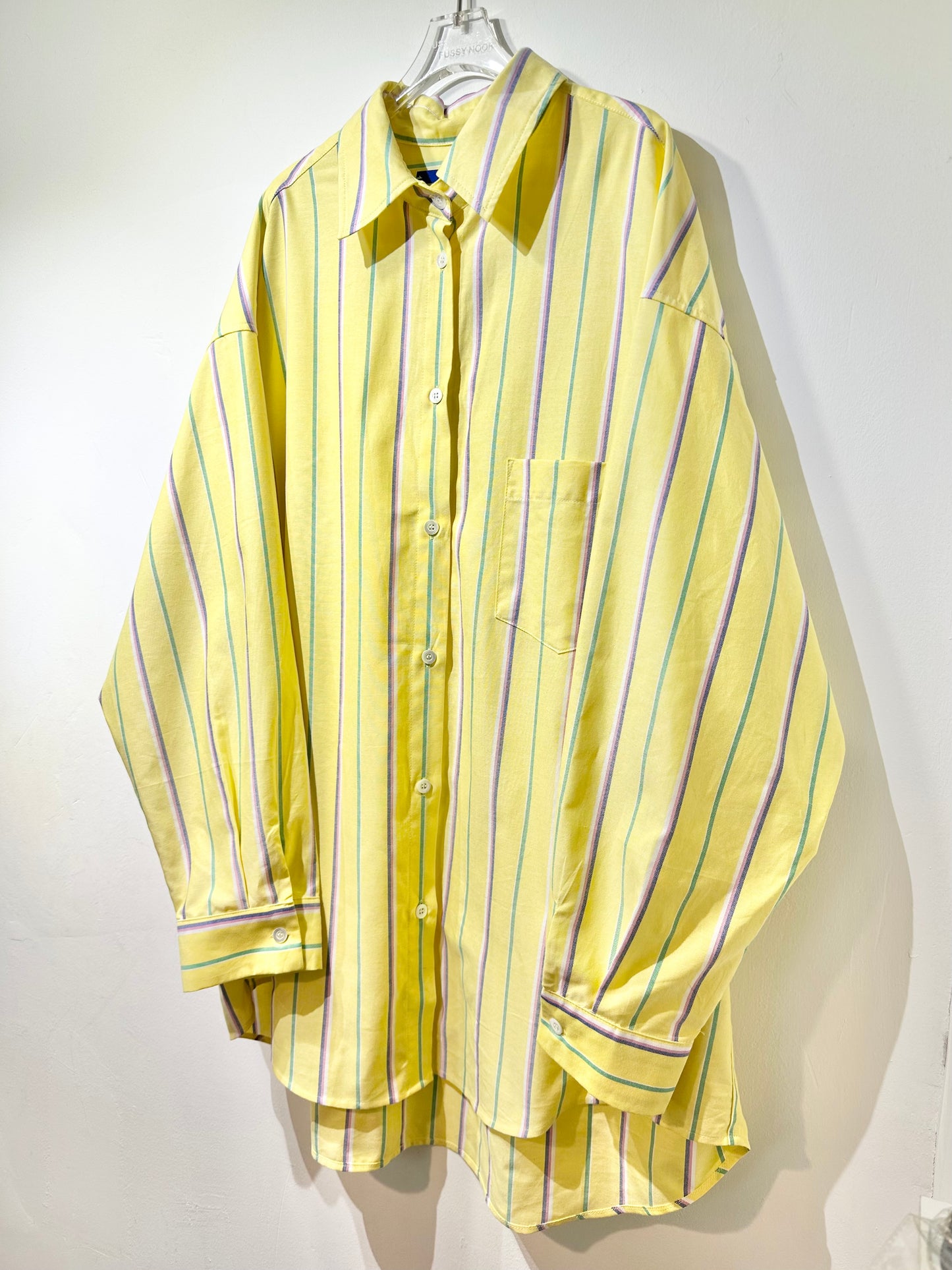 • FUSSY MADE • LEMON STRIPE SHIRT