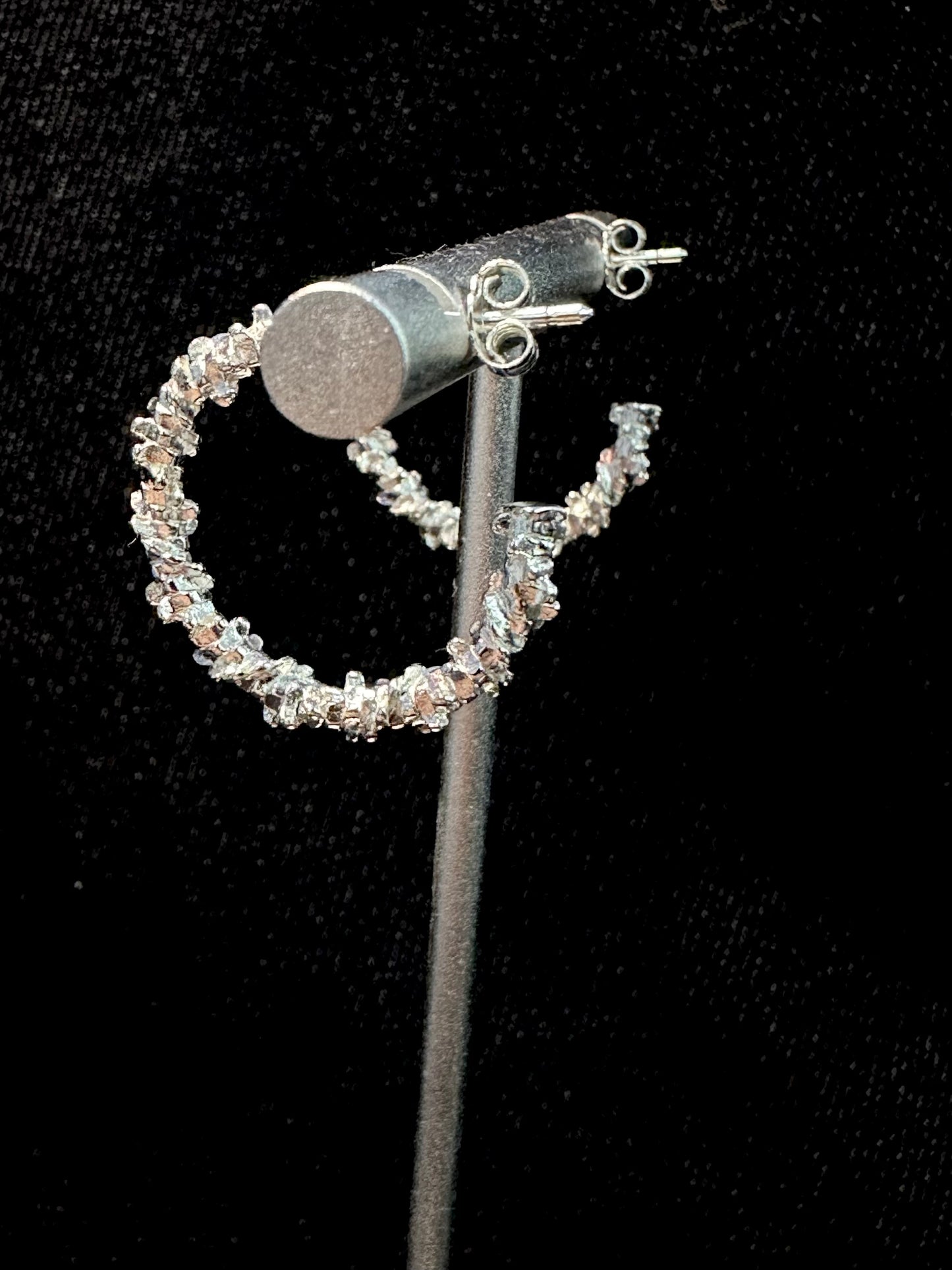 925 CHURROS LOOP EARRINGS