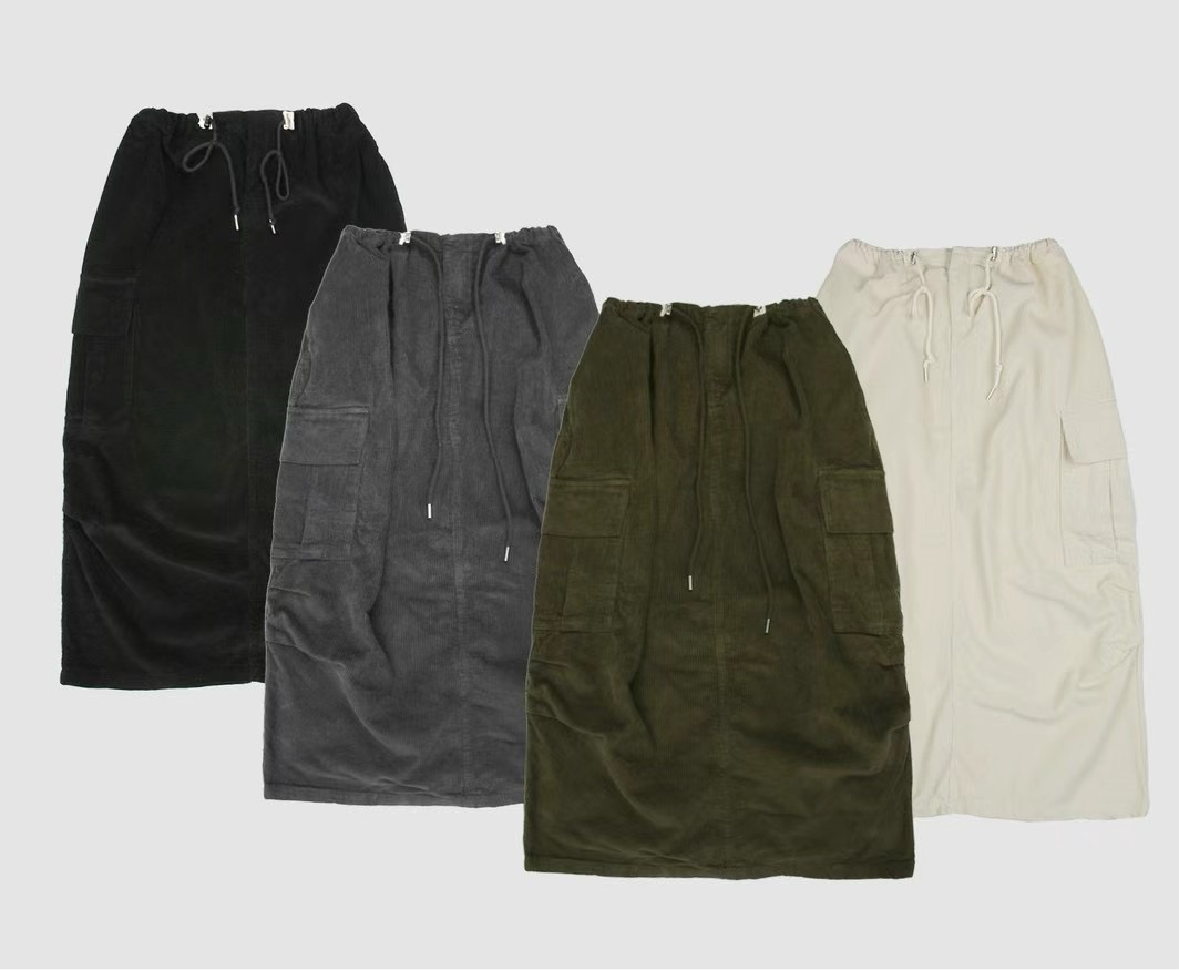 CORDUROY WASHING SKIRT