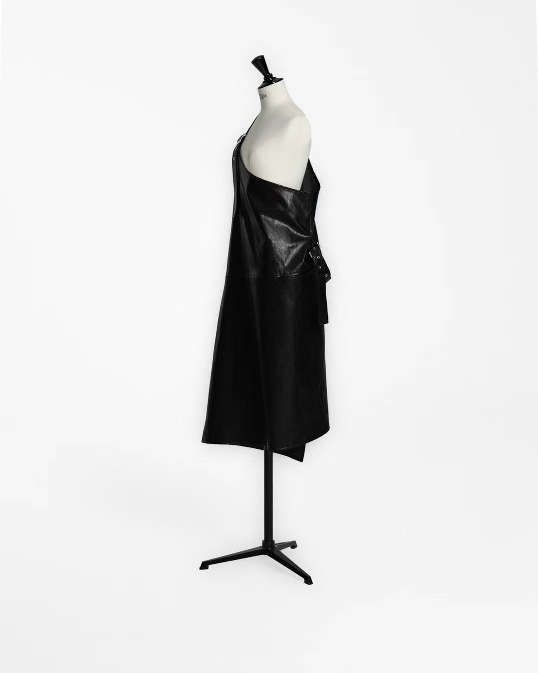 PU ONE SHOULDER DRESS