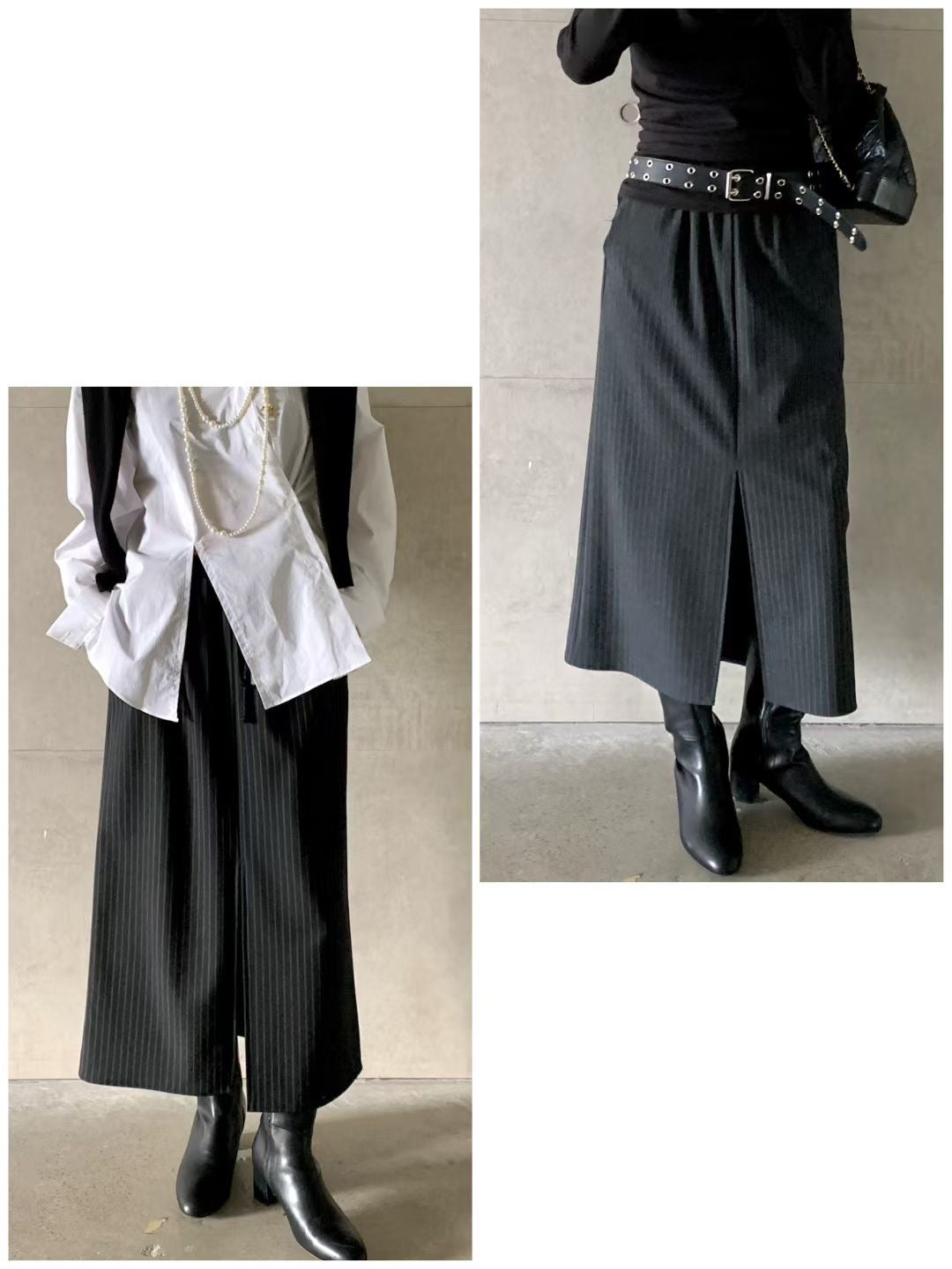 SOPHISTICATED PINSTRIPES SKIRT