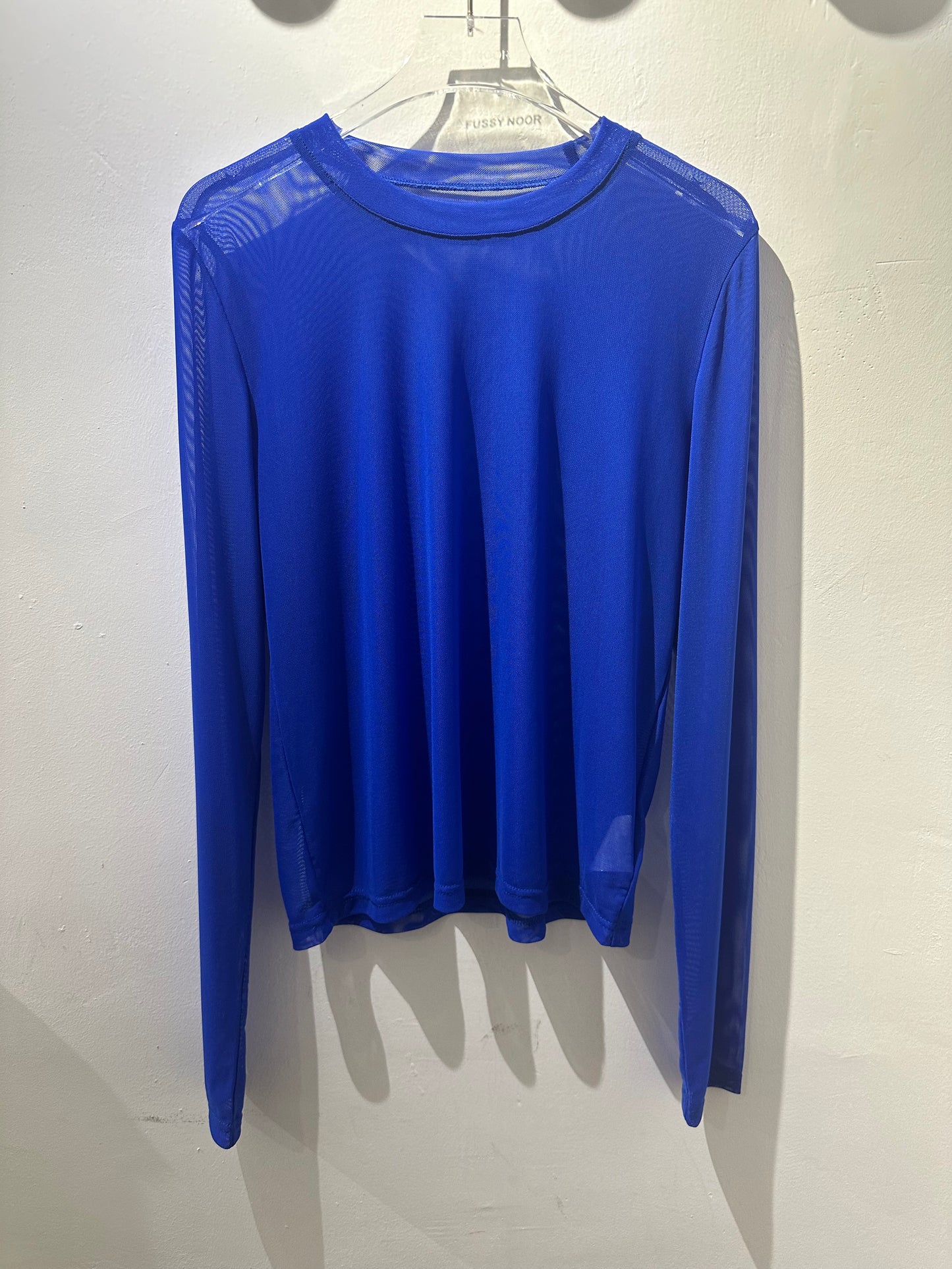 • FUSSY MADE • SHEER MESH TOP