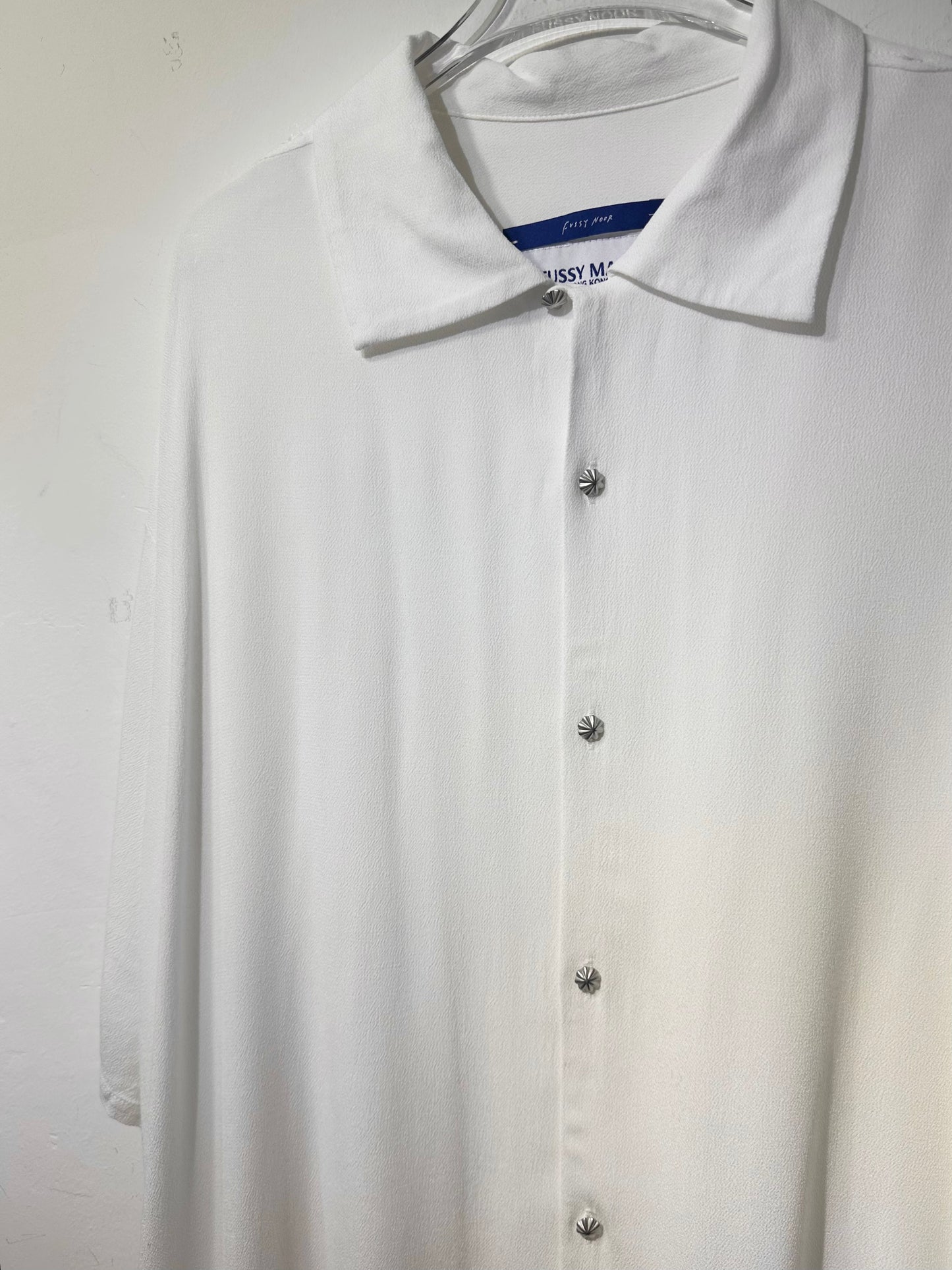 • FUSSY MADE • MILKY COTTON-LINEN BLEND SHIRT