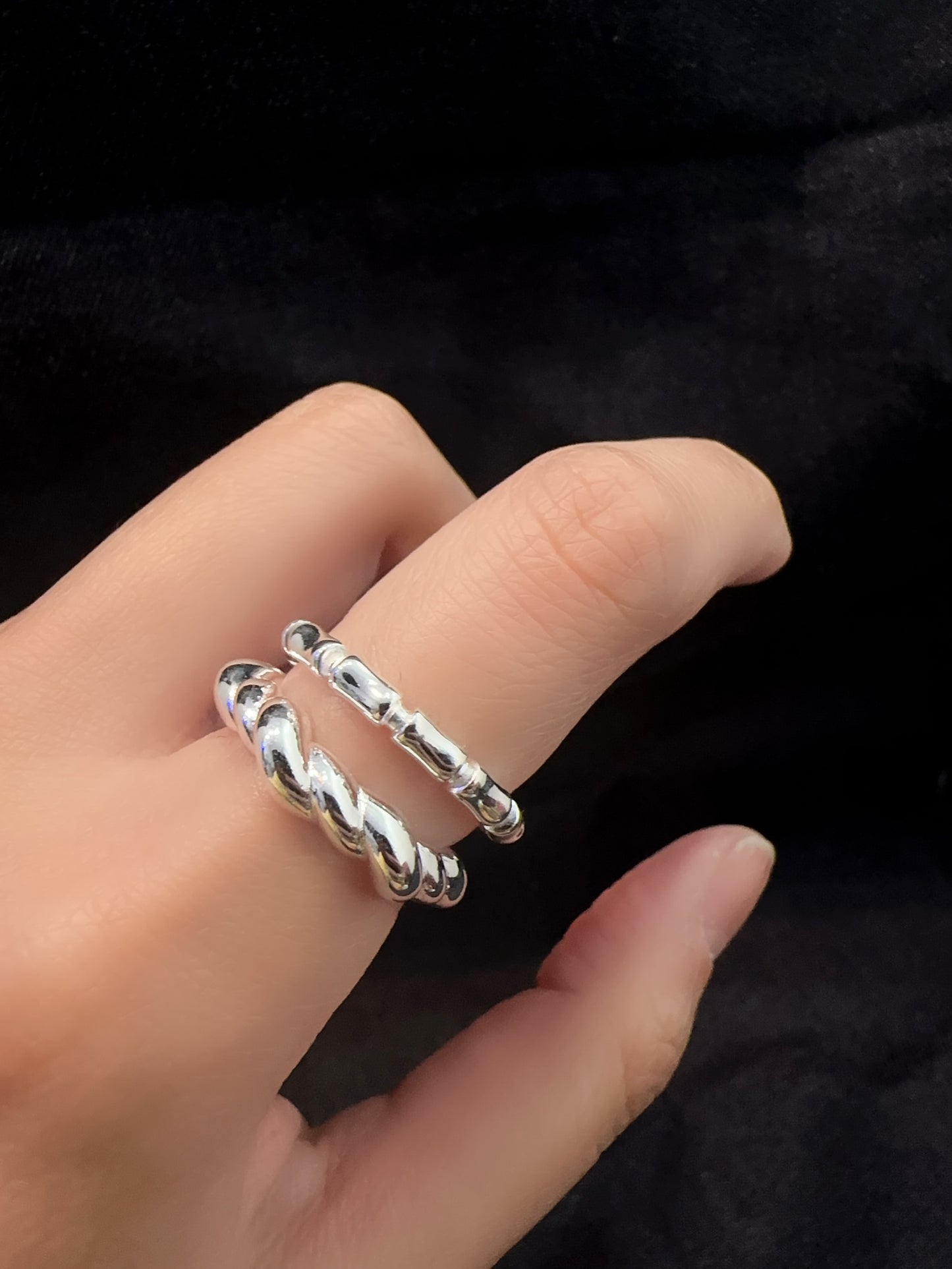 925 BAMBOO LOOP RING