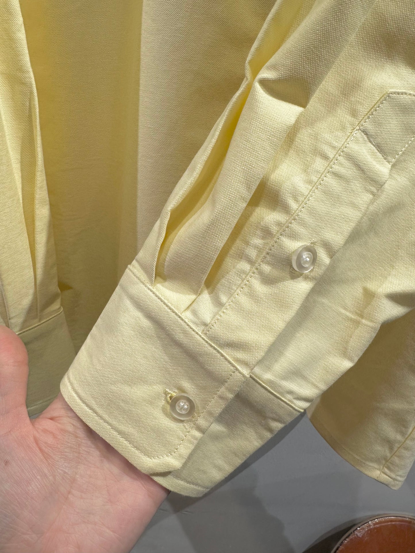 • FUSSY MADE • COLLAR TIPS OXFORD SHIRT