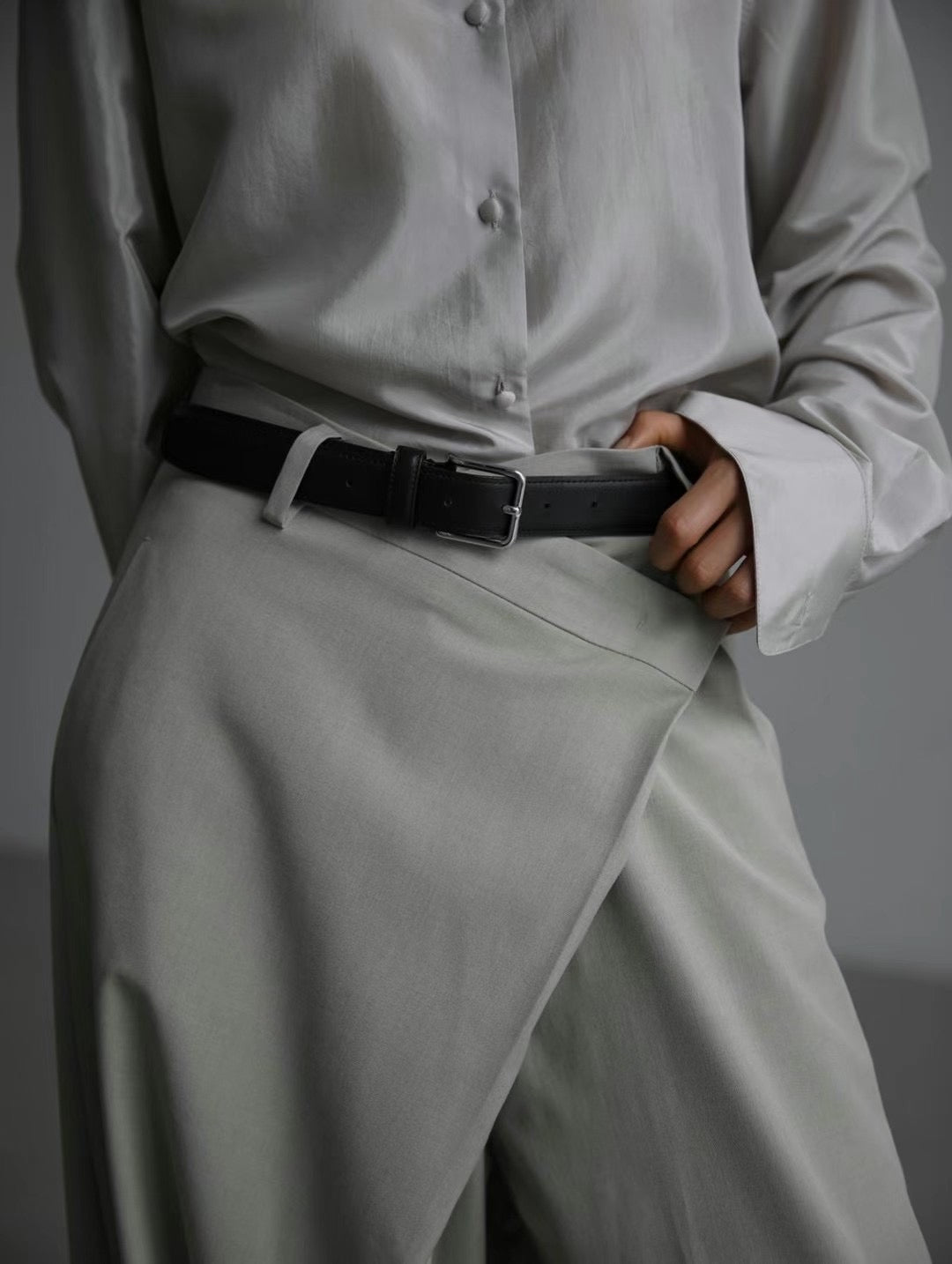 CROSS WRAP TROUSERS