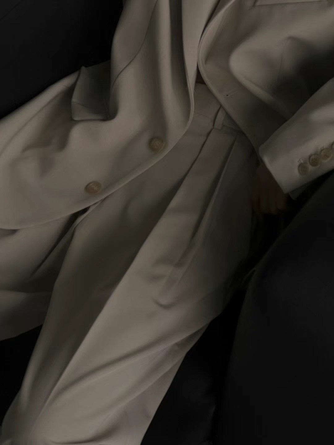 INWARD DOUBLE PLEATS TROUSERS