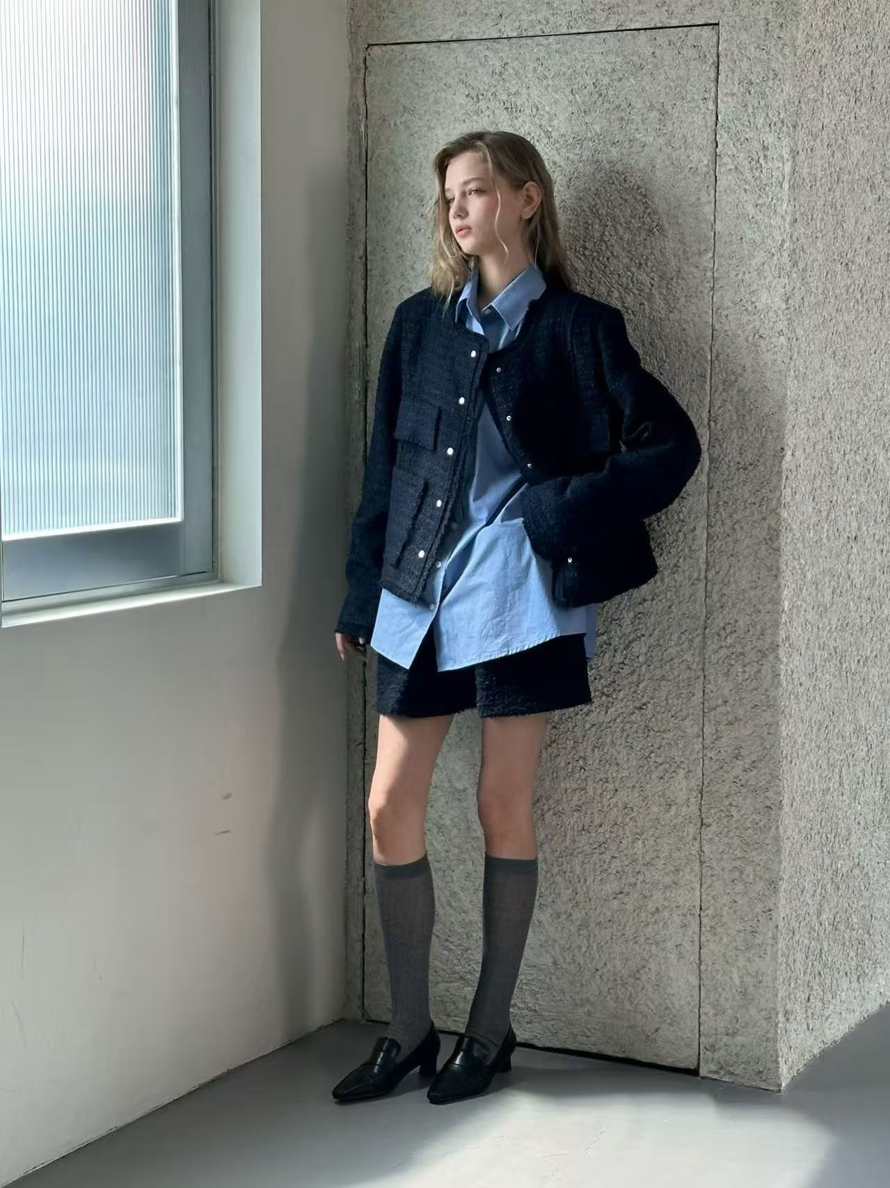 LOOSE FIT TWEED SET -JACKET