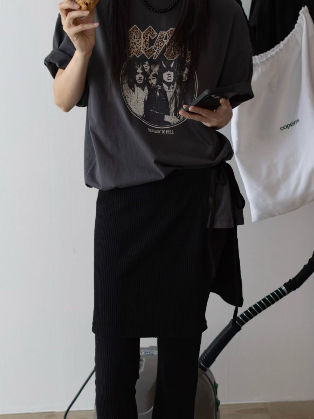 LEOPARD FONTS AC/DC TEE